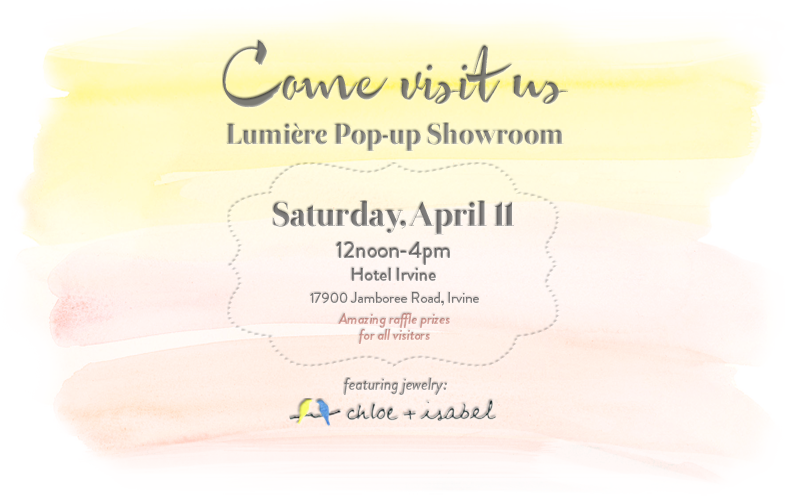 Lumière Pop-up Showroom April 11