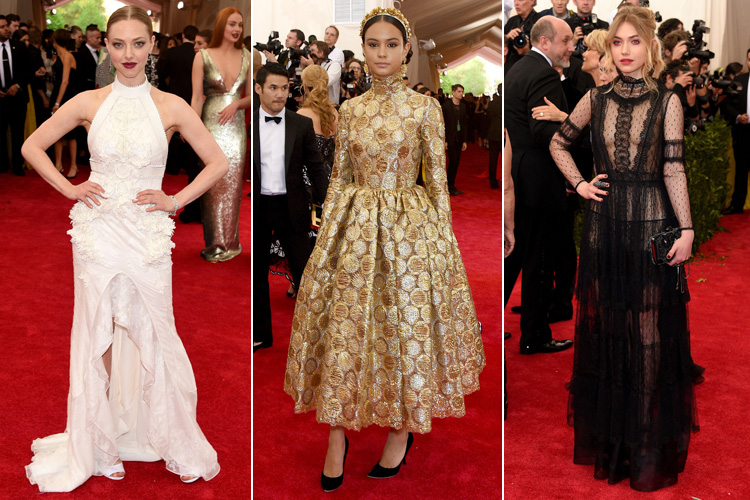  Amanda Seyfried in Givenchy Courtney Eaton in Dolce &amp; Gabbana Imogen Poots in AlbertaFerretti 