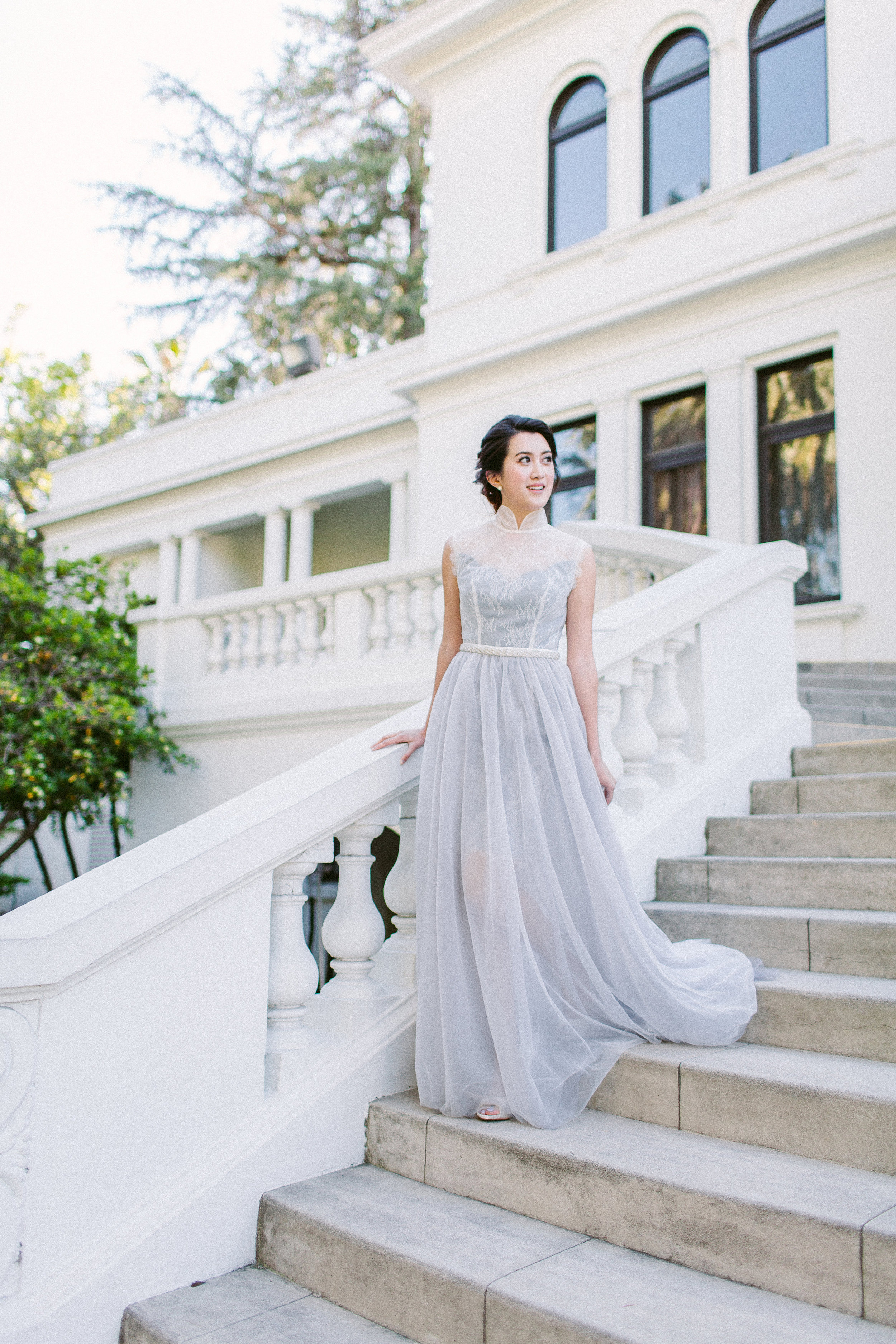 cheongsam inspired wedding dress