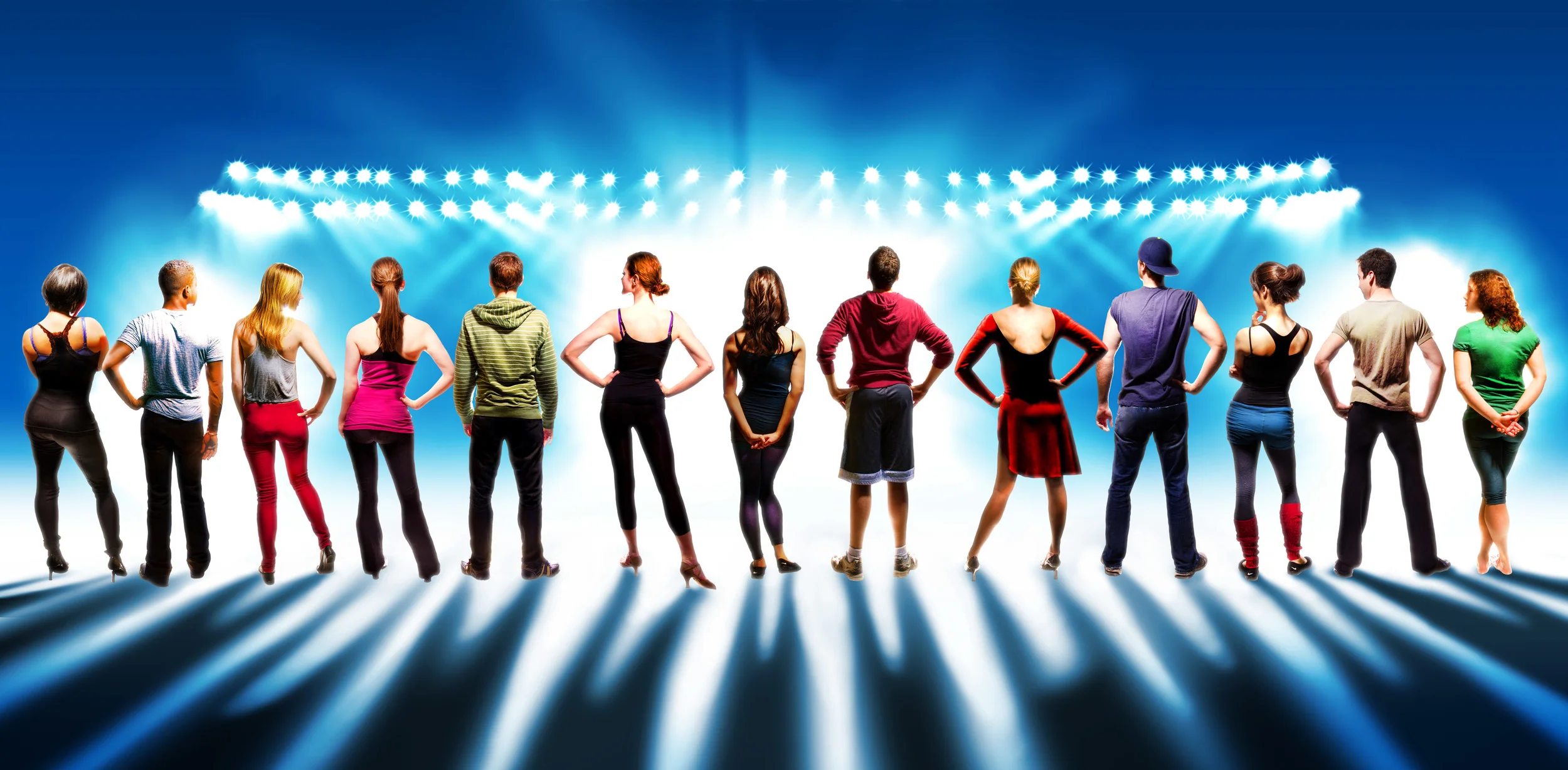 Main show art photography and design for The 5th Avenue Theatre's A Chorus Line, 2014