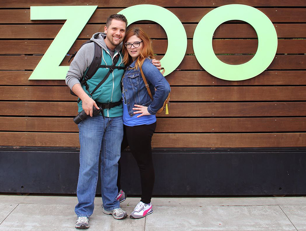 Wren and I at Woodland Park Zoo.
