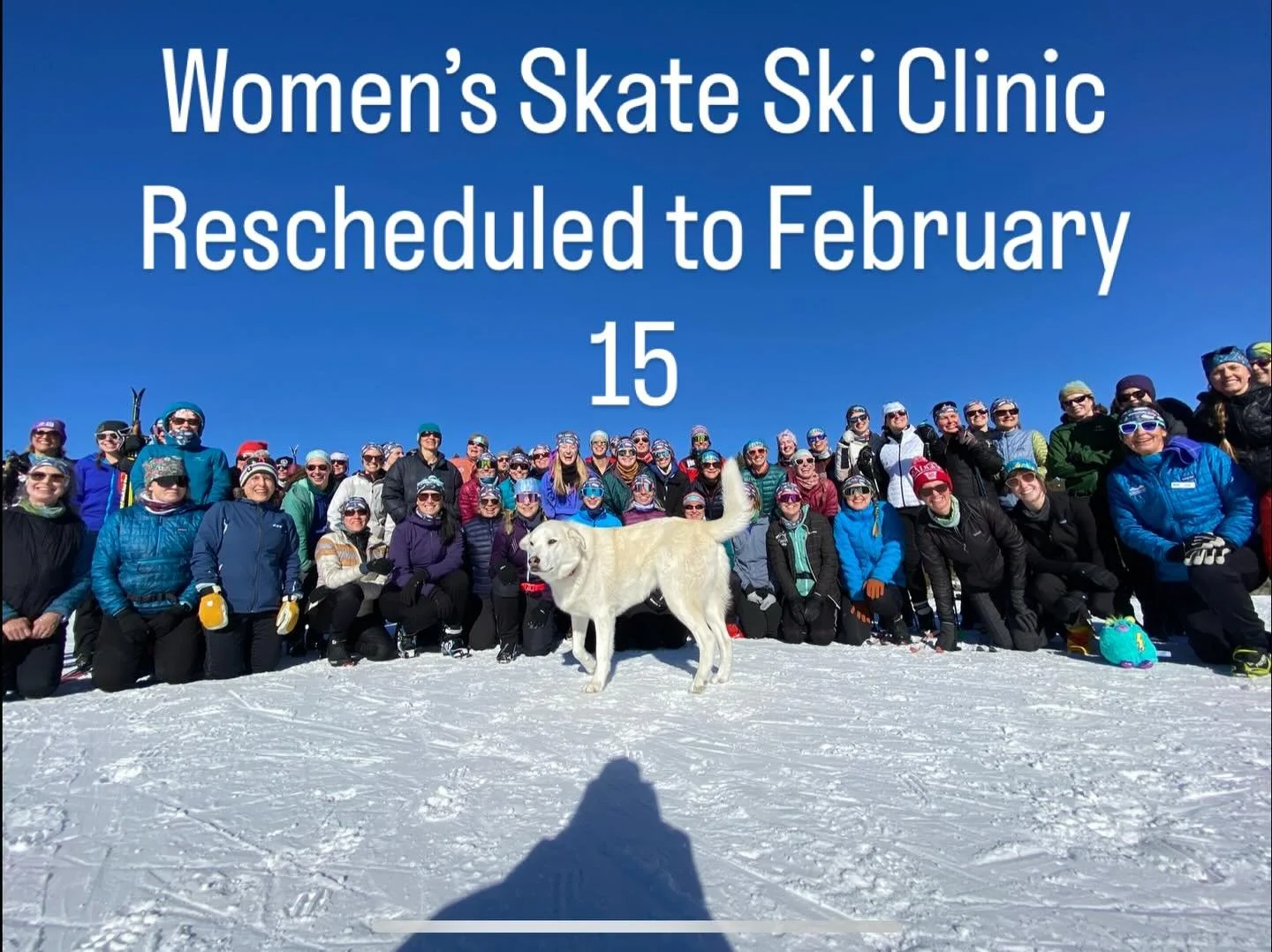 In the hopes of achieving better conditions we rescheduled the Women&rsquo;s Skate Clinic to February 15. We tried email everyone who registered, but let us know if you didn&rsquo;t hear from us.