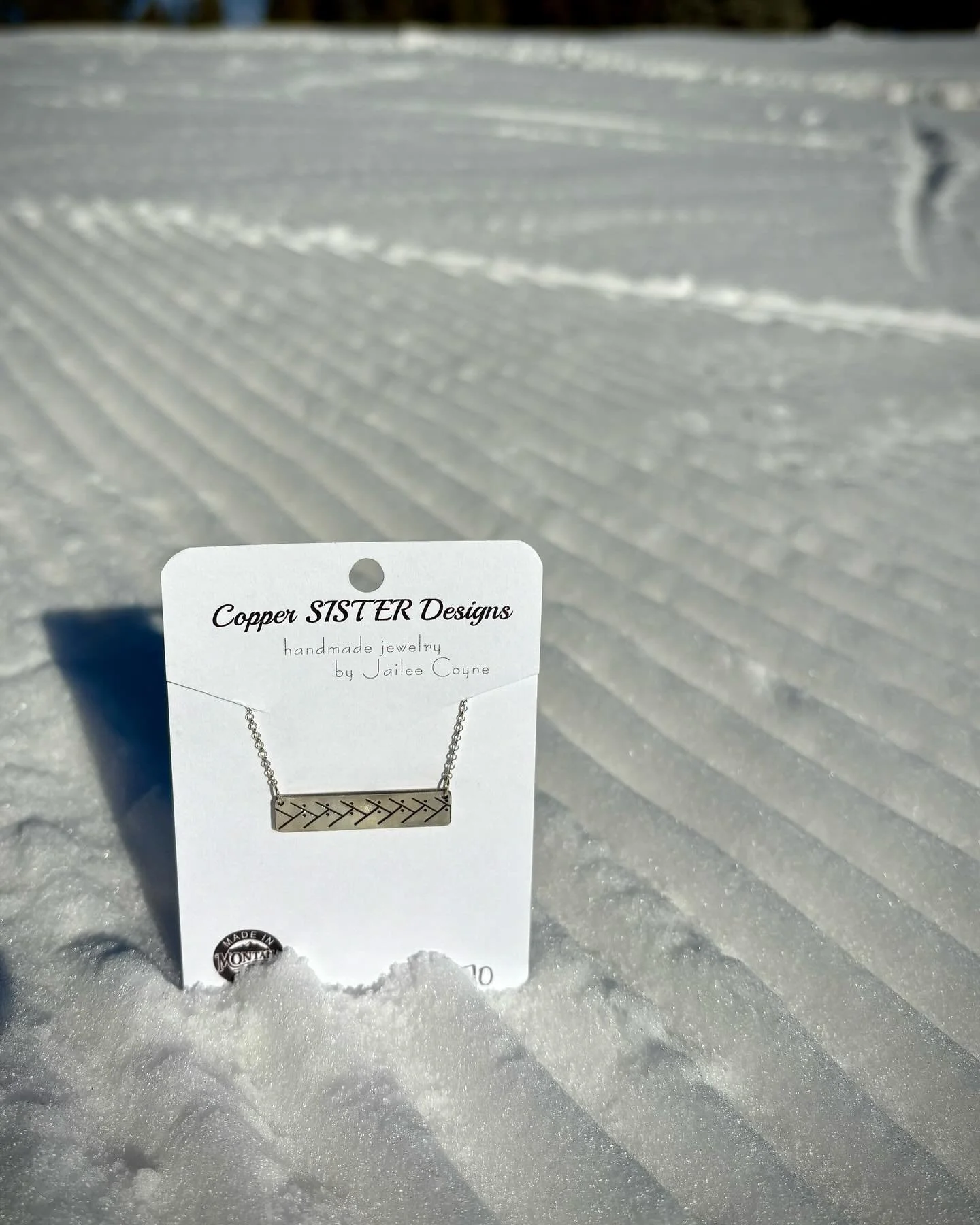 In spite of a crummy winter, we have been working on a project that we are thrilled to show you! Skate Ski jewelry! Jailee at Copper Sister Designs&rsquo; craftsmanship shines through on these incredible pieces. Solid sterling silver and copper. Come