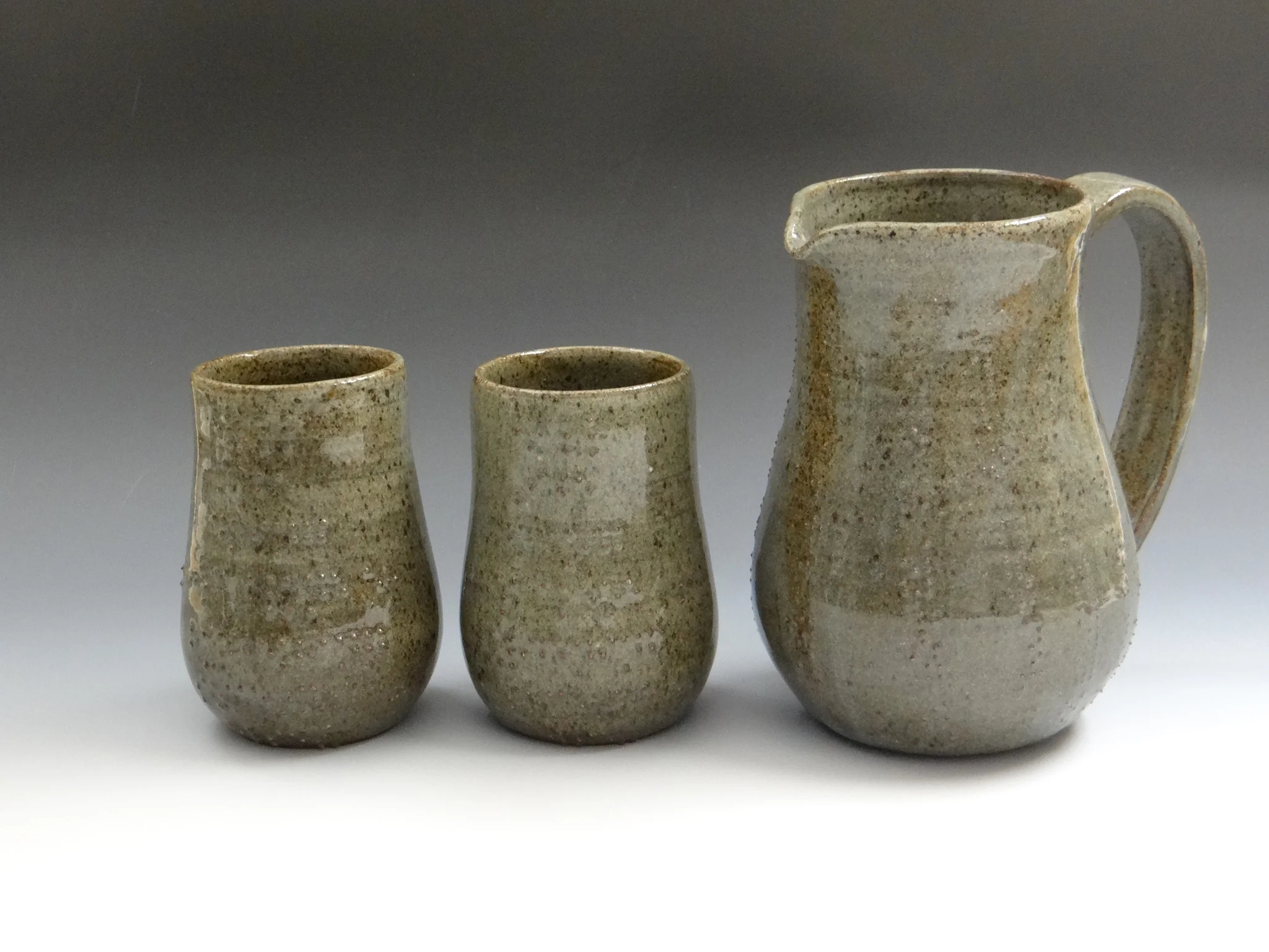 "'Anger' Pitcher and Tumblers"