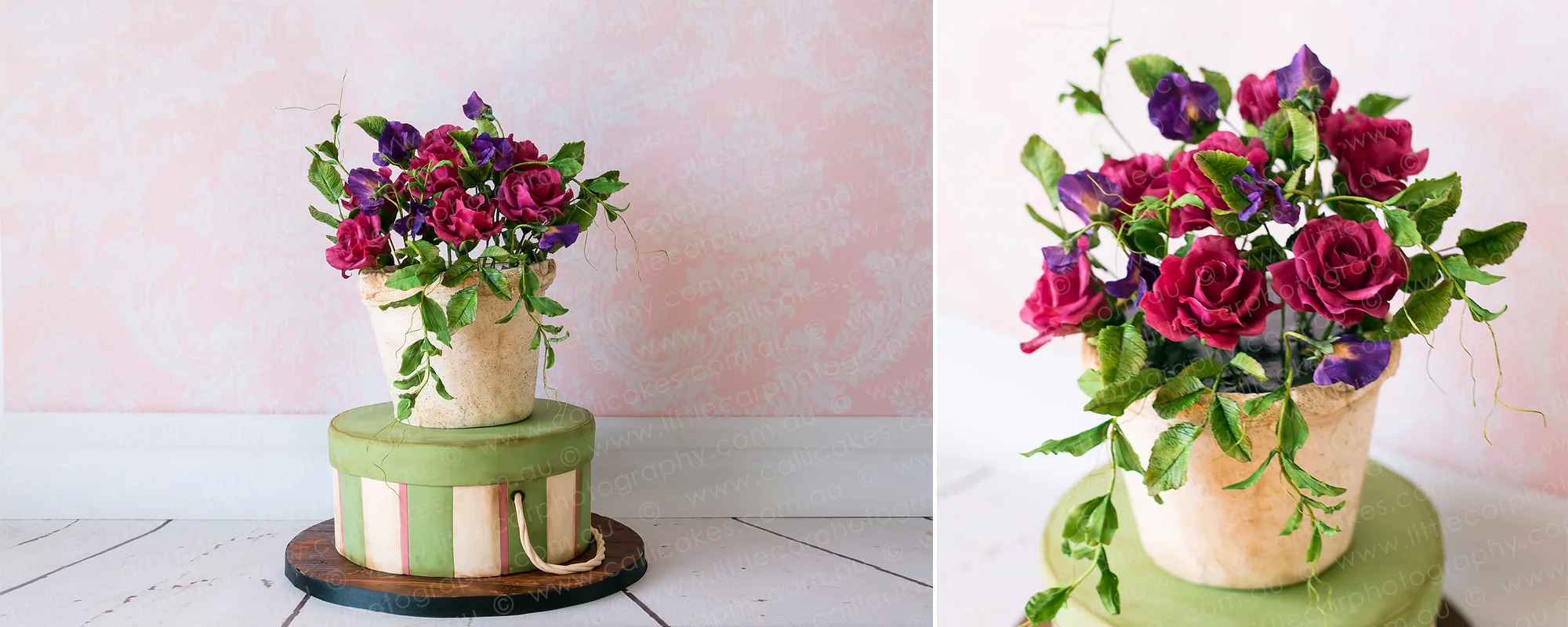 8 Wedding Photography of Sugar Art Flower Pot Cake.jpg