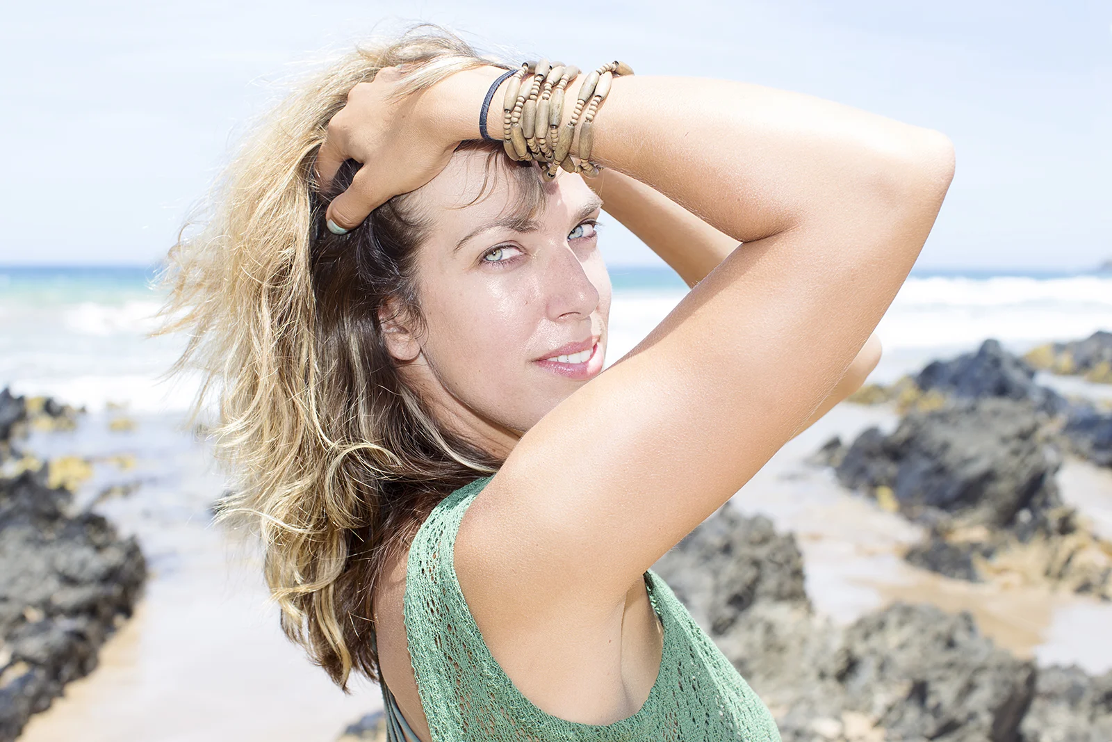 Natural Fashion Portraits on the Beach