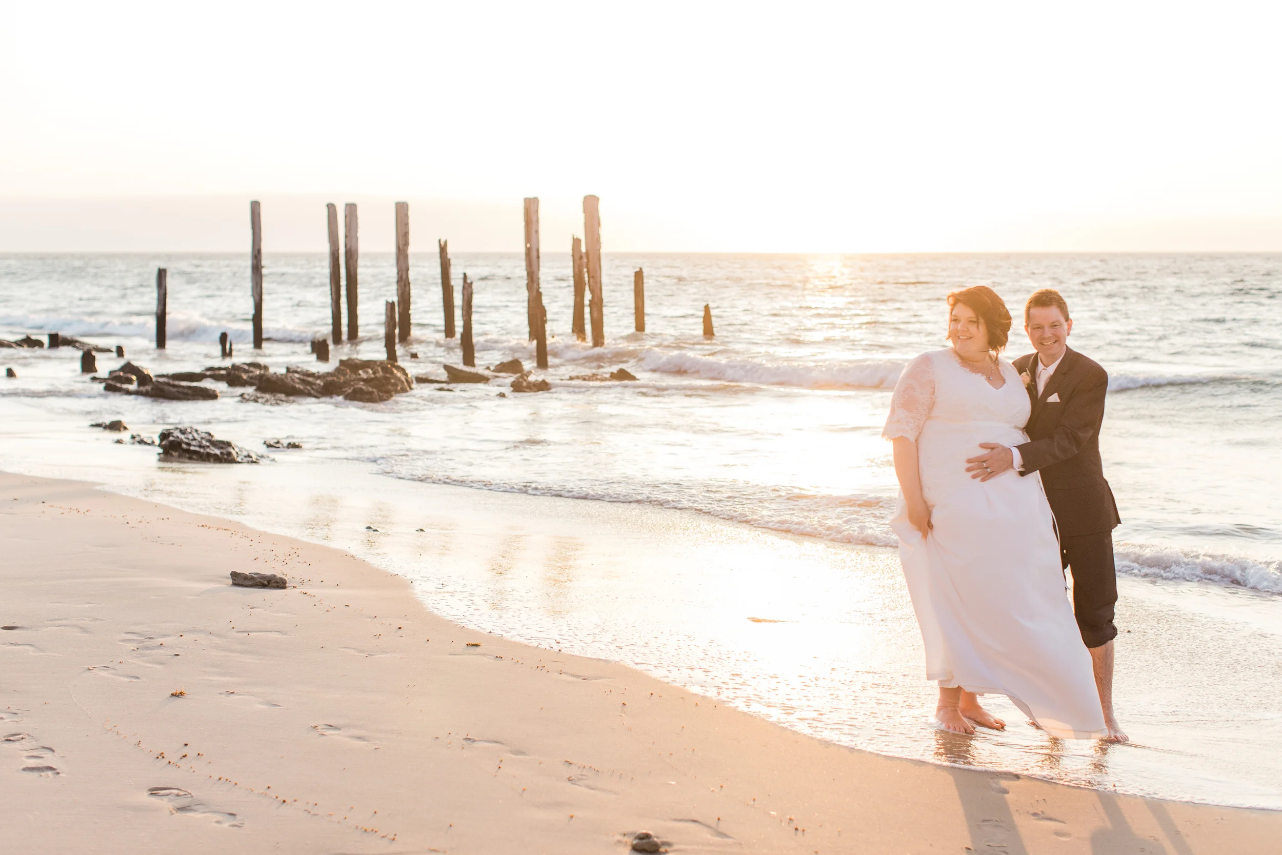 Tim & Fi's McLaren Vale & Beach Sunset Wedding