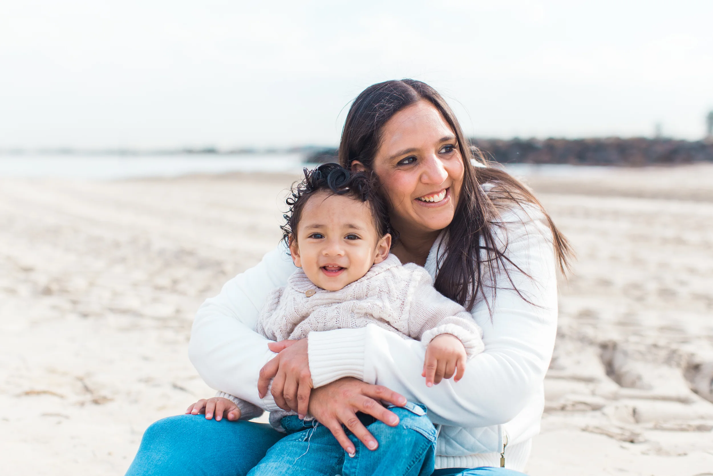 Minnie & JJ's Day at the Beach :)