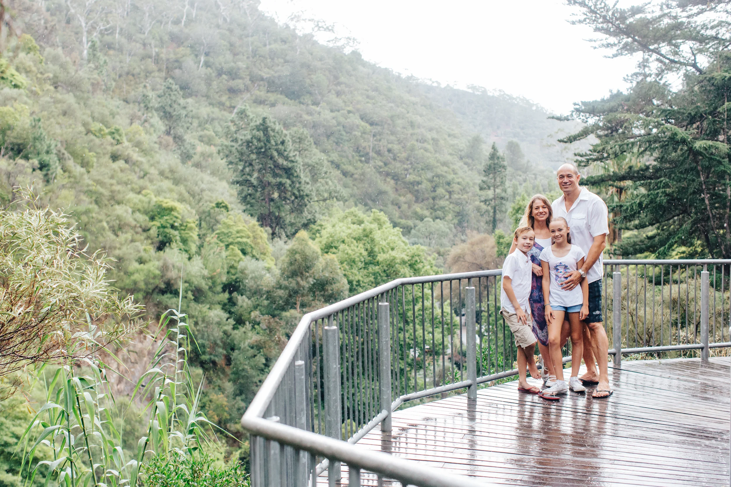 Fun Family Portraits at the Stunning Waterfall Gully