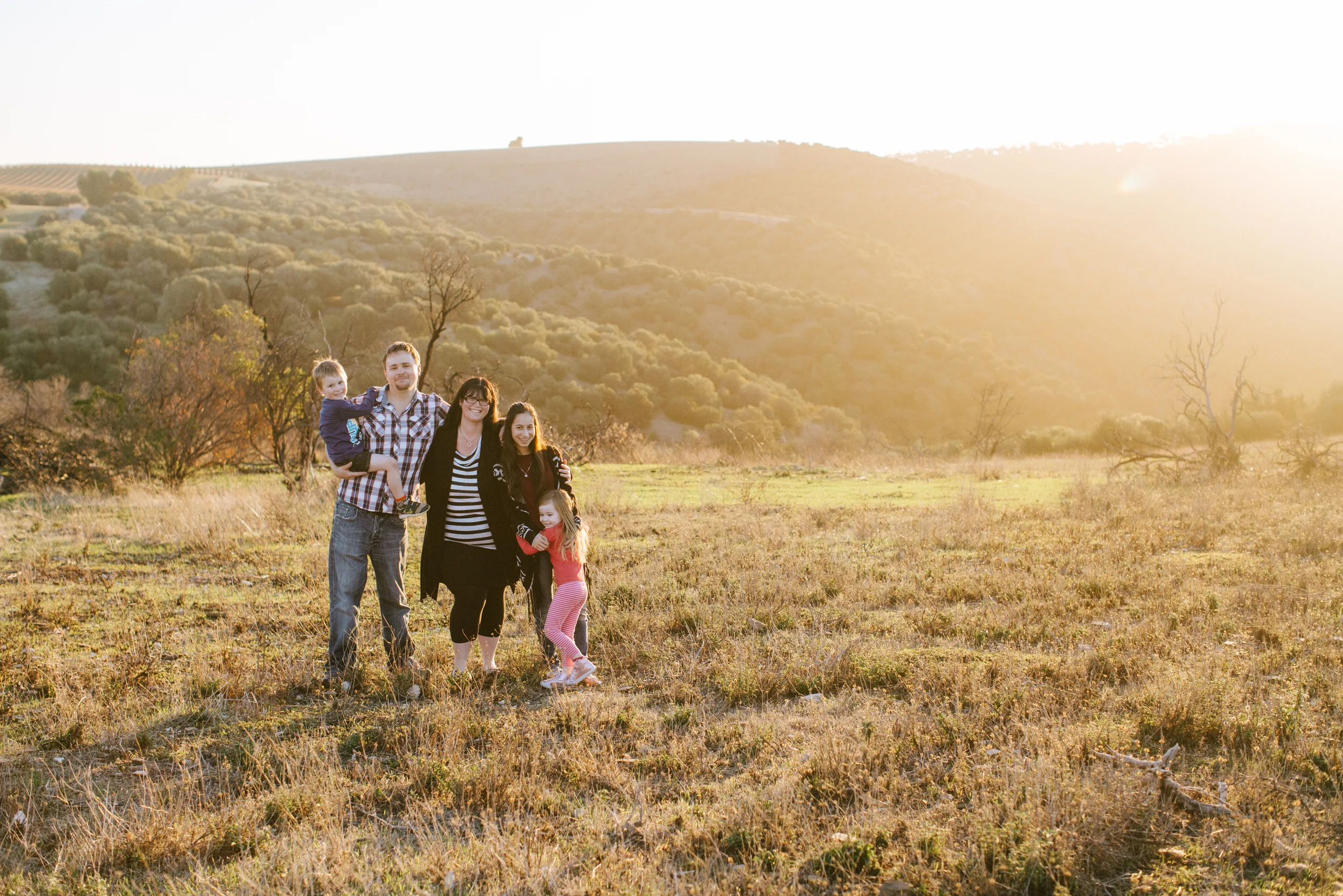 Elizabeth & Sam's Gorgeously Hazy Sunset Family Portrait Session