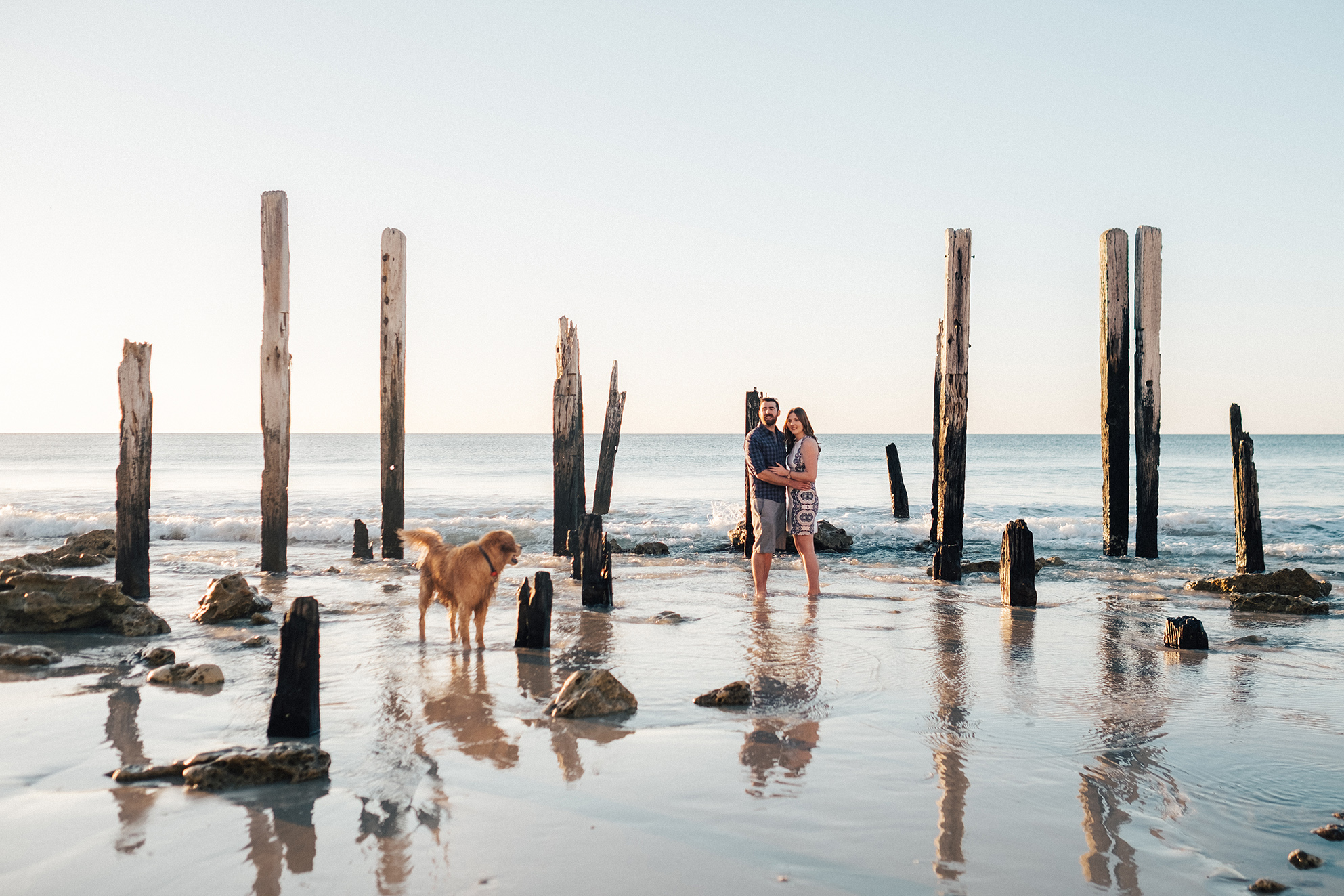 Beach sunset engagement photos willunga 015.jpg