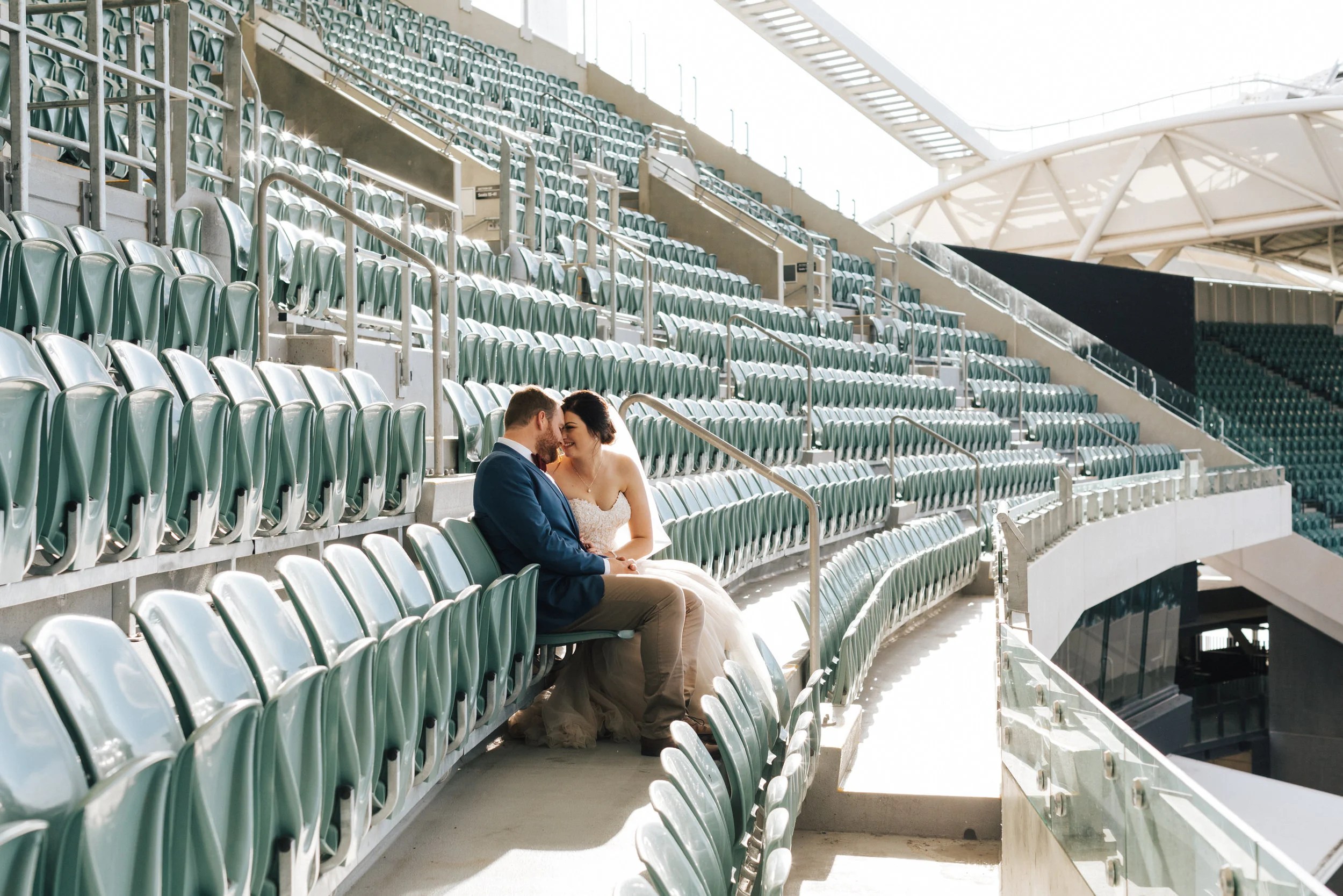 Milly and Jimmy's Adelaide Oval and Carrick Hill Wedding