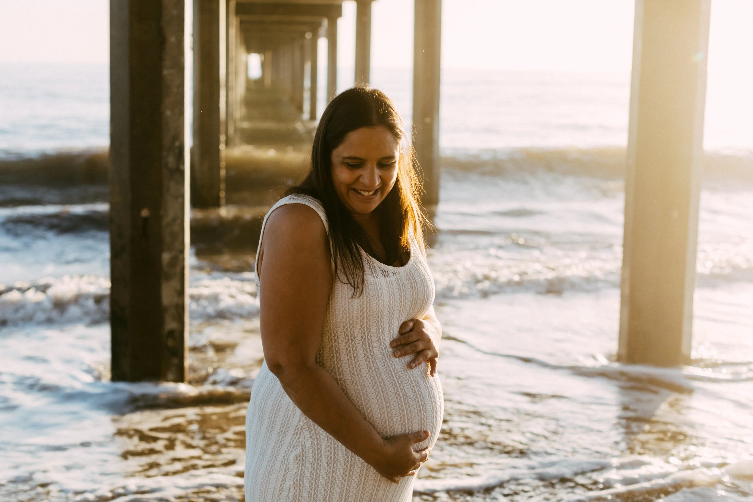Beach Natural Maternity Portrait Session.jpg