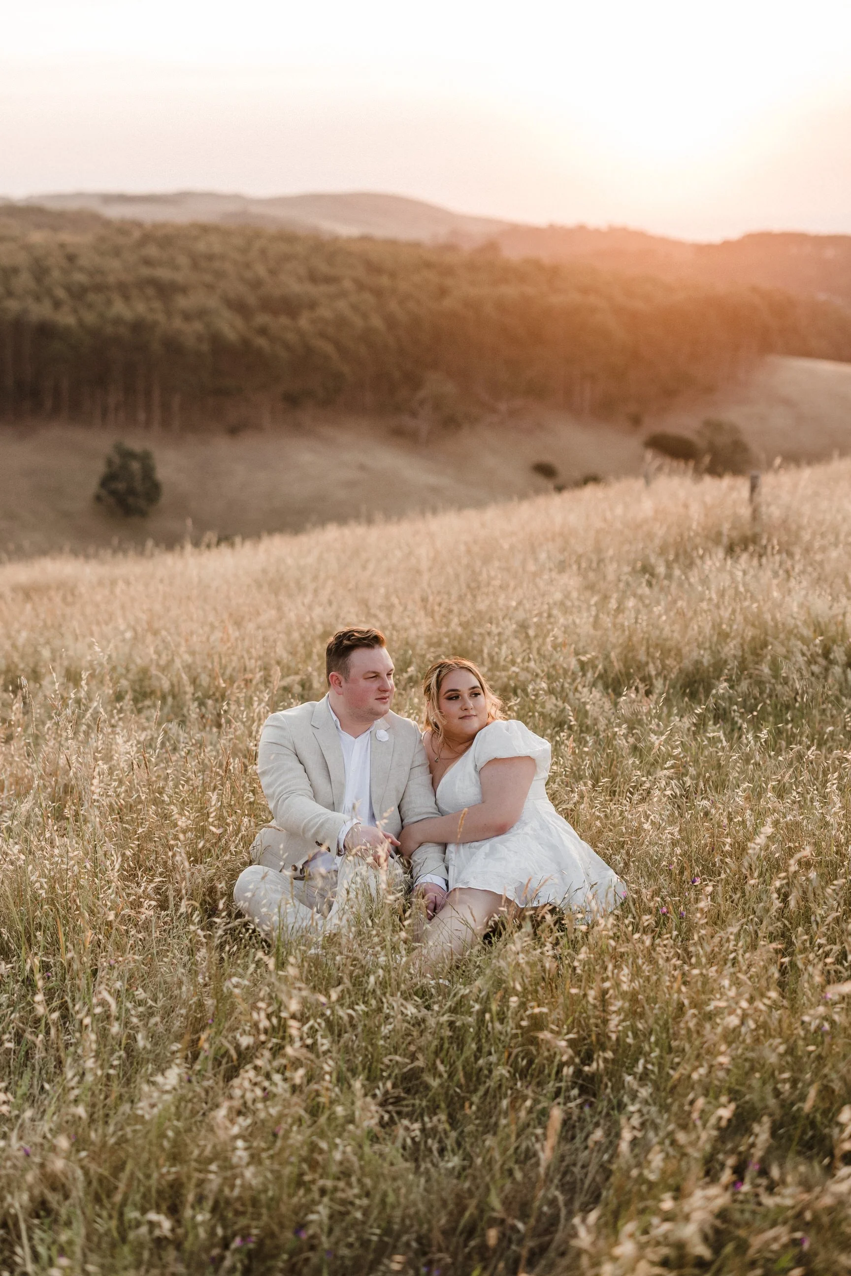 Magnolia Farm Elopement 052 relaxed wedding couple sunset portrait.jpg