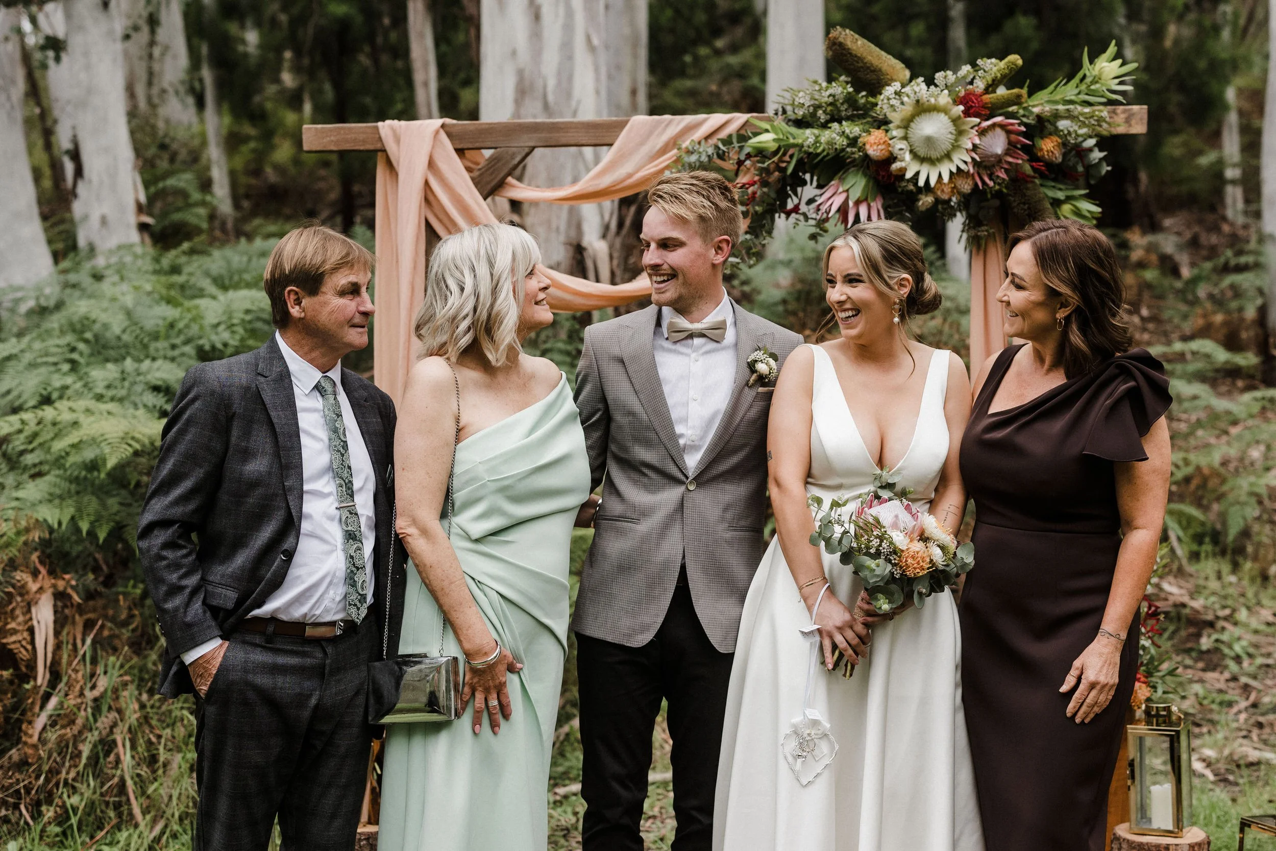 Intimate Forest Wedding - Sinclairs Gully Winery 33 - family photo.jpg