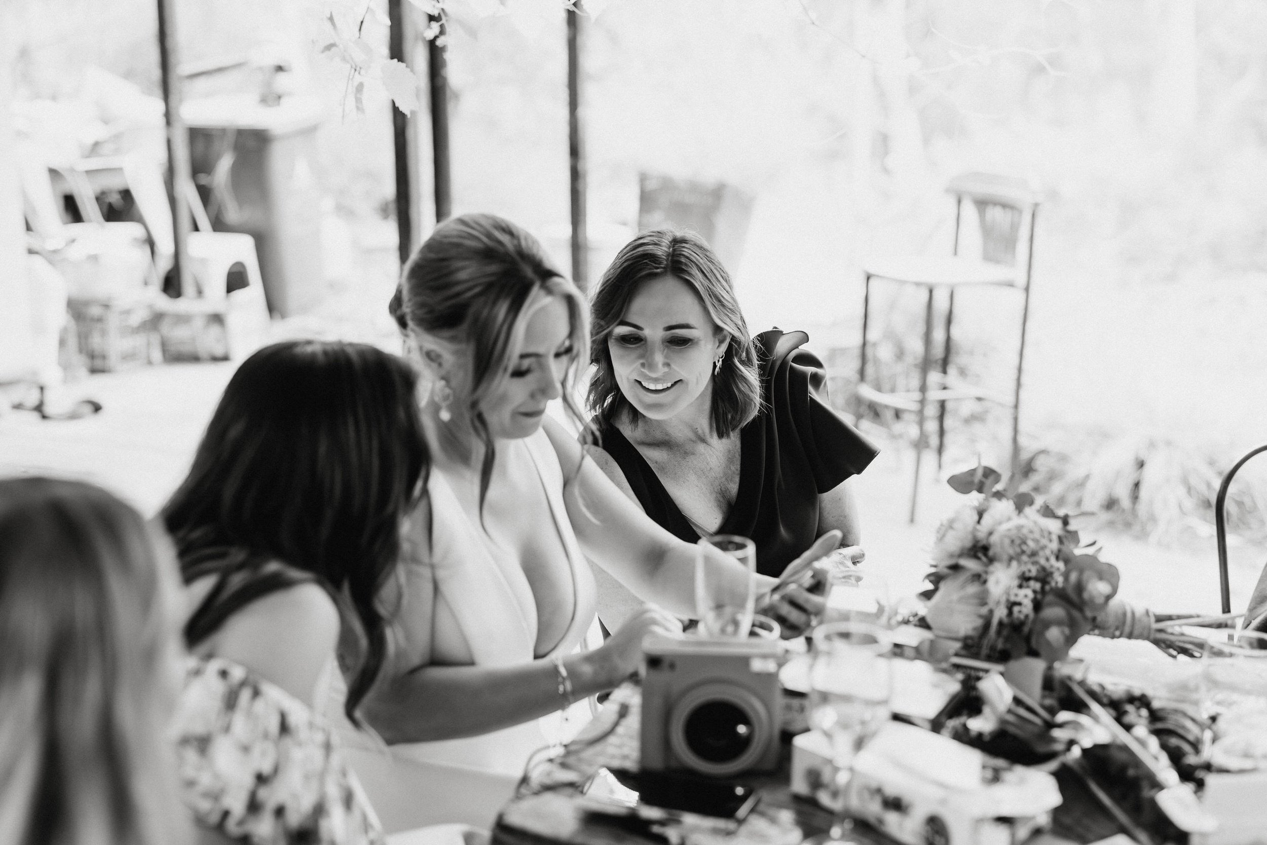 Intimate Forest Wedding - Sinclairs Gully Winery 60 - relaxed small wedding reception.jpg