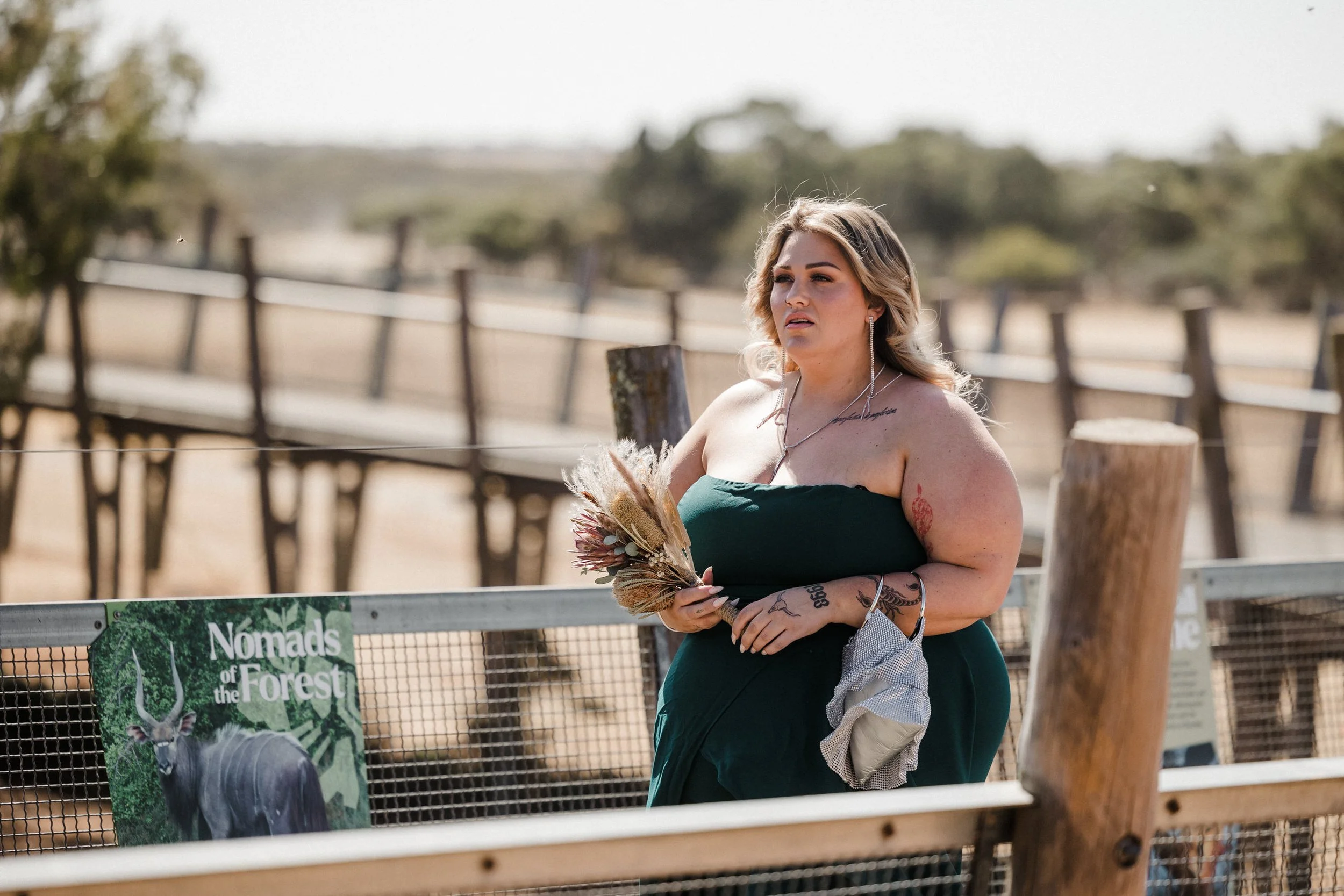 17 Monarto Zoo Wedding - ceremony entrance.jpg