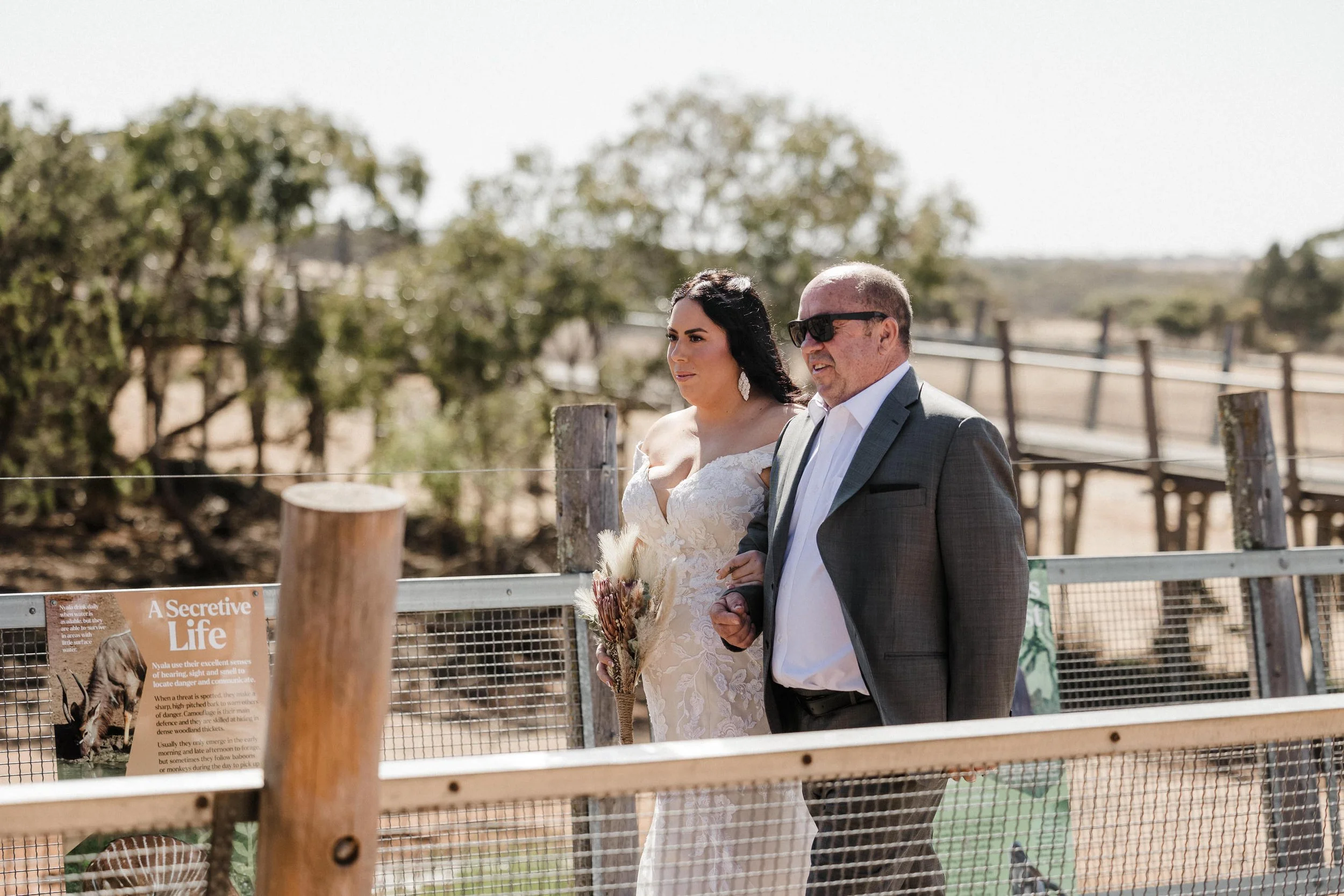 21 Monarto Zoo Wedding - ceremony entrance.jpg