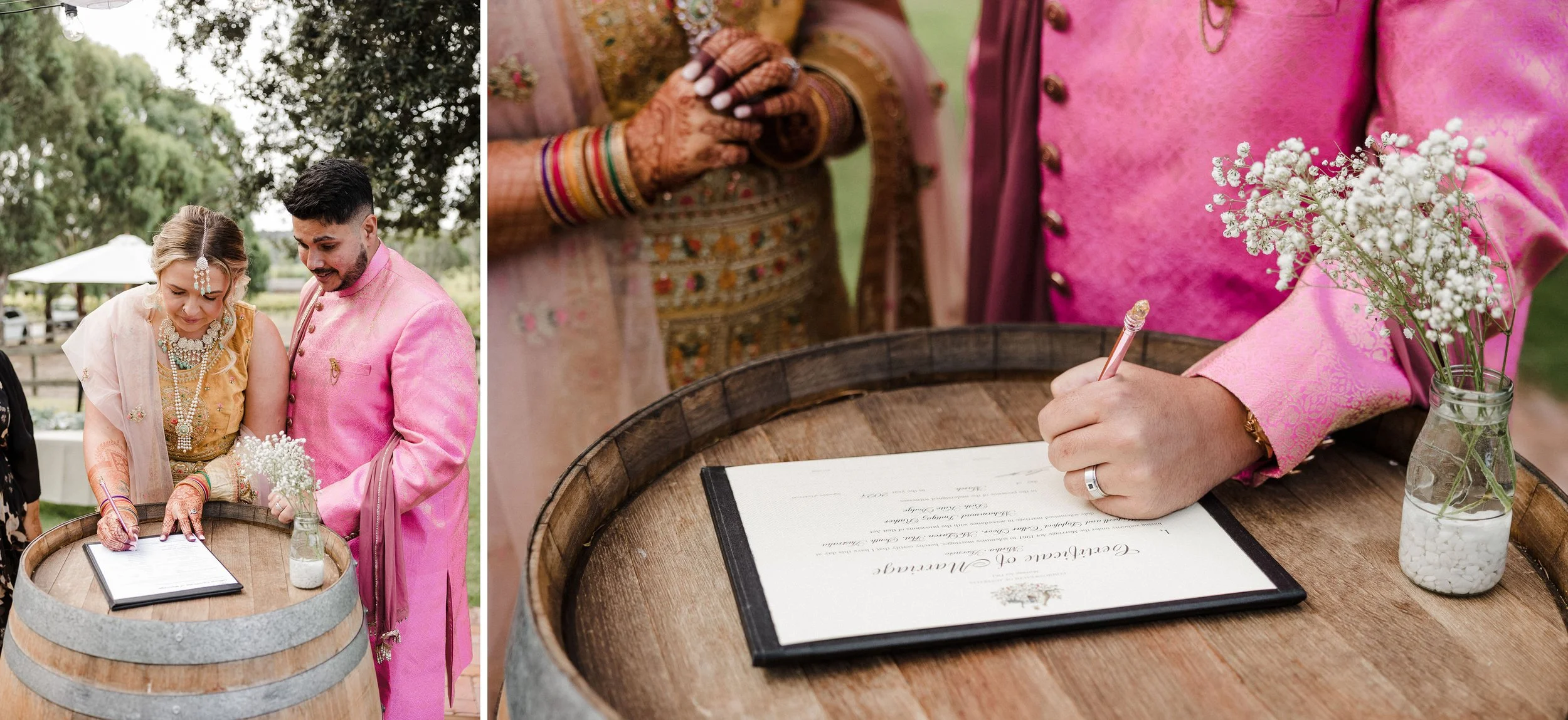 32 Hastwell and Lightfoot Winery Wedding ceremony signing.jpg