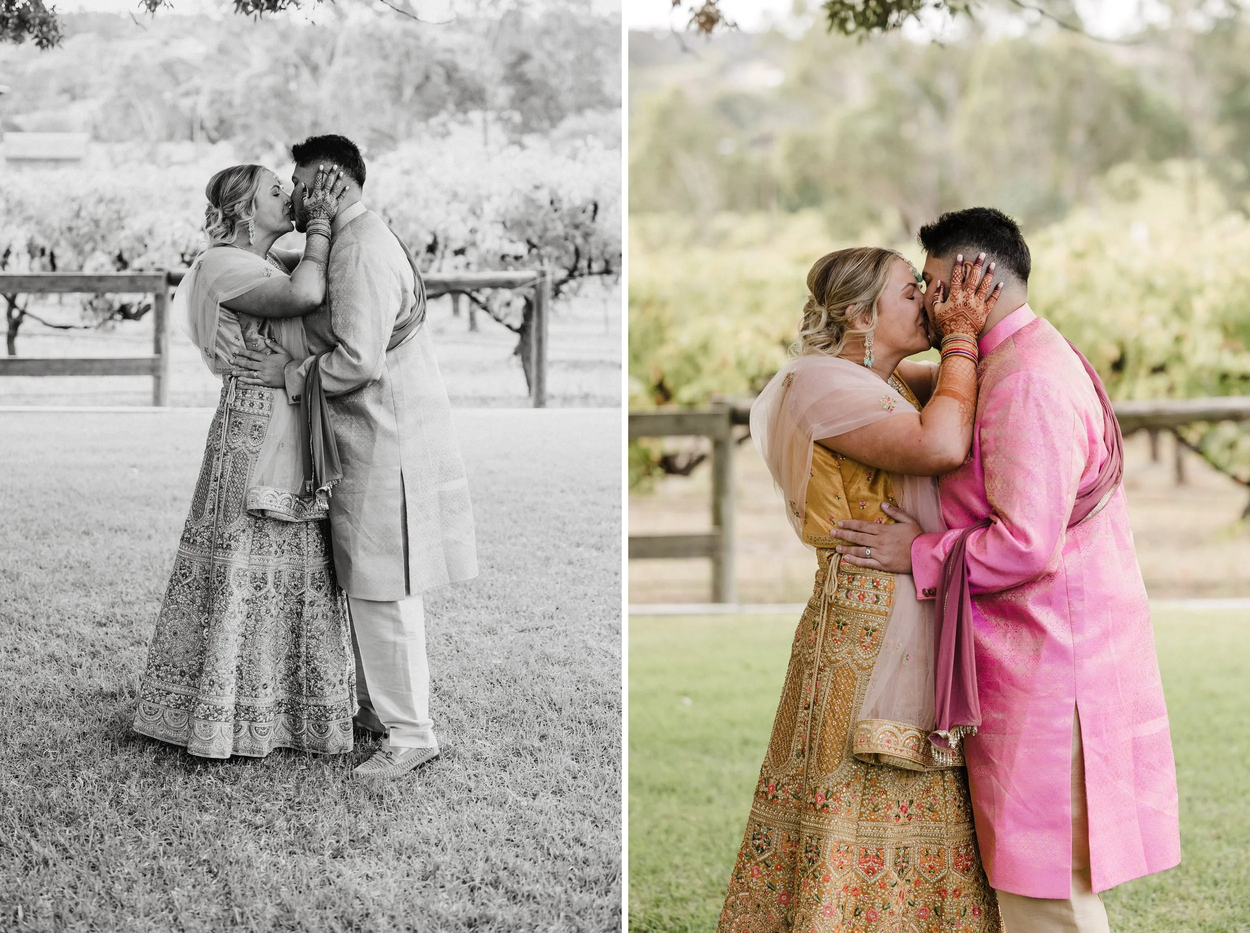 34 Hastwell and Lightfoot Winery Wedding ceremony first kiss.jpg