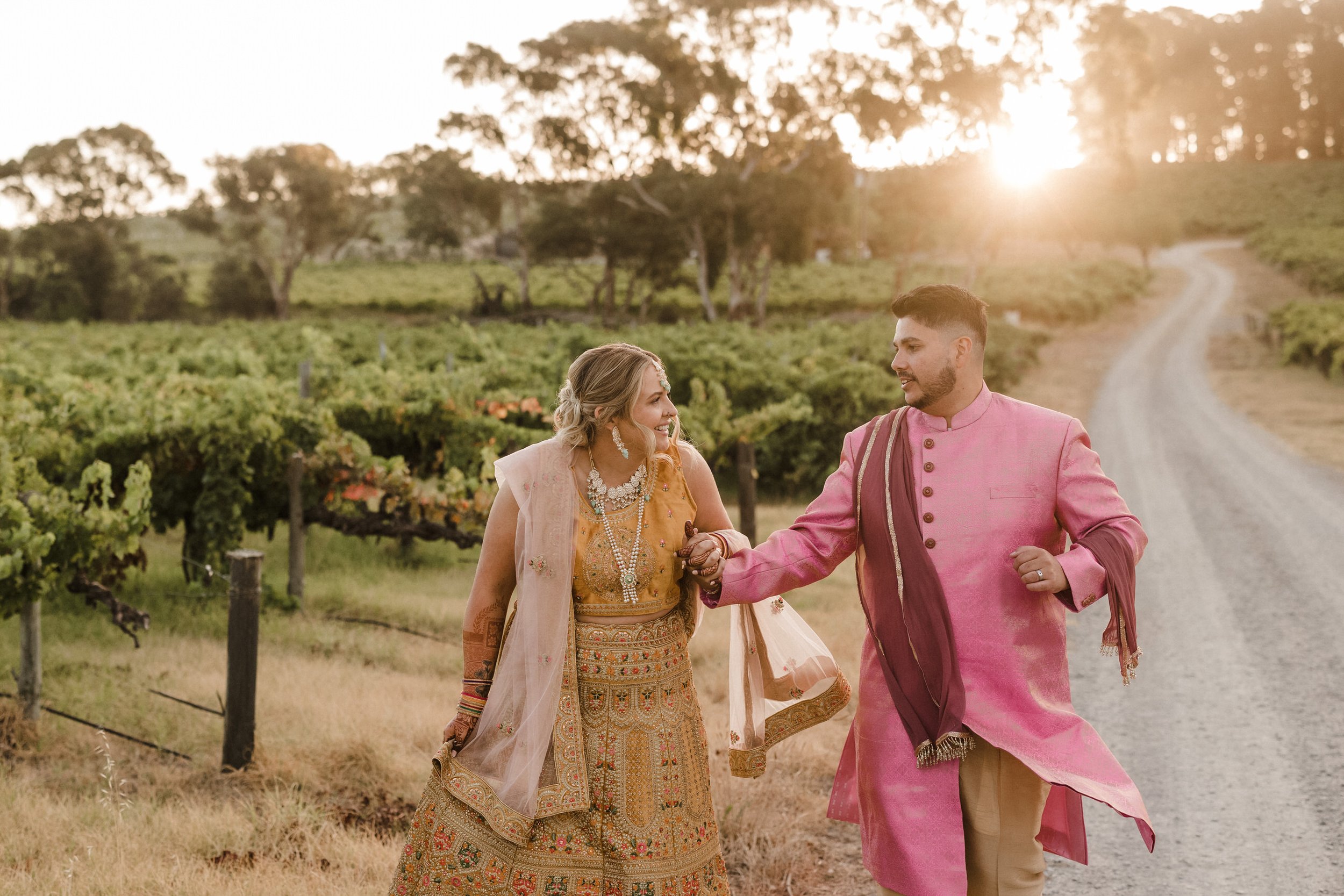 58 colourful lehenga and sherwani sunset portraits mclaren vale.jpg