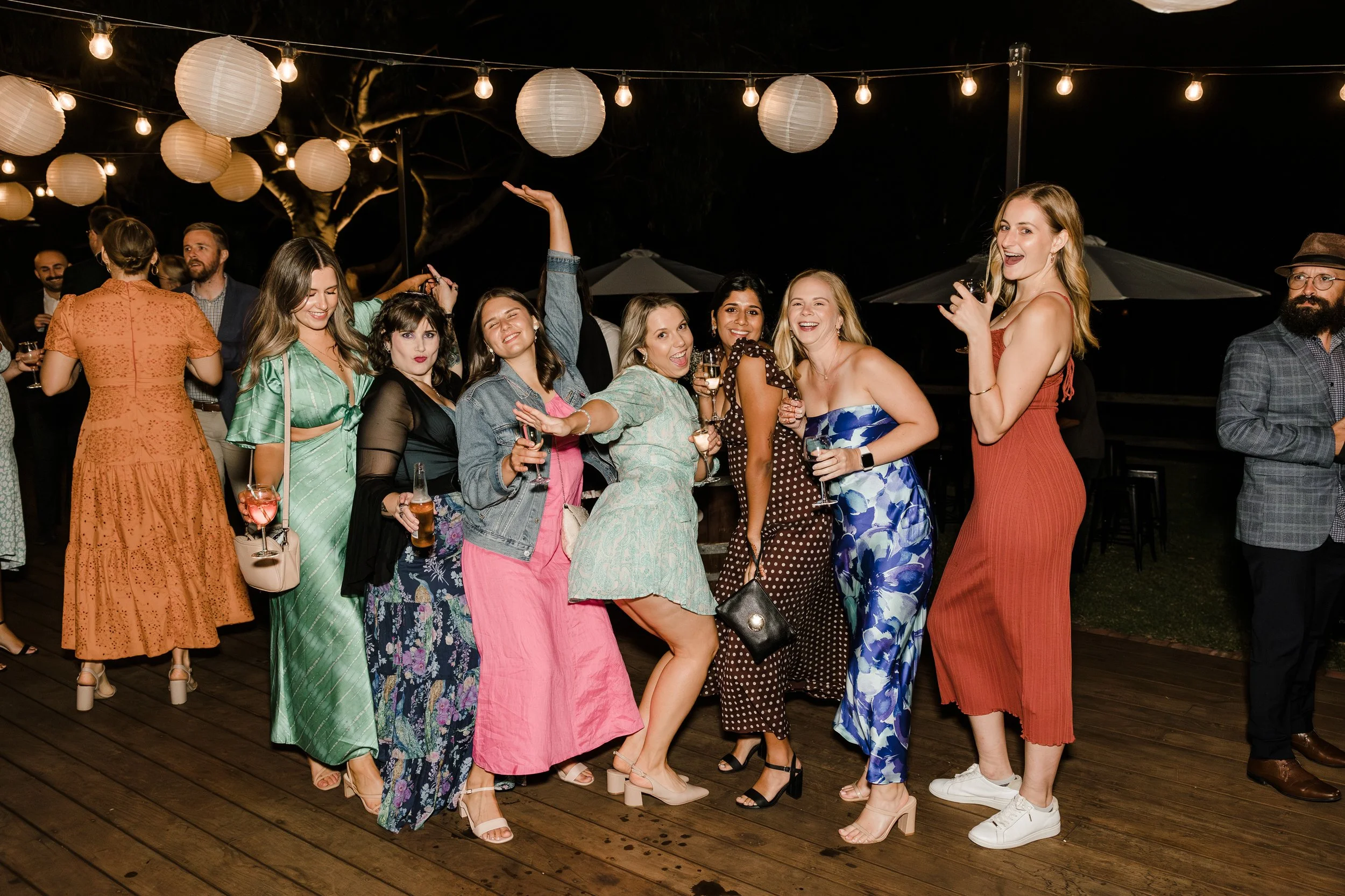 83 Hastwell Lightfoot Winery Wedding Reception candid group.jpg