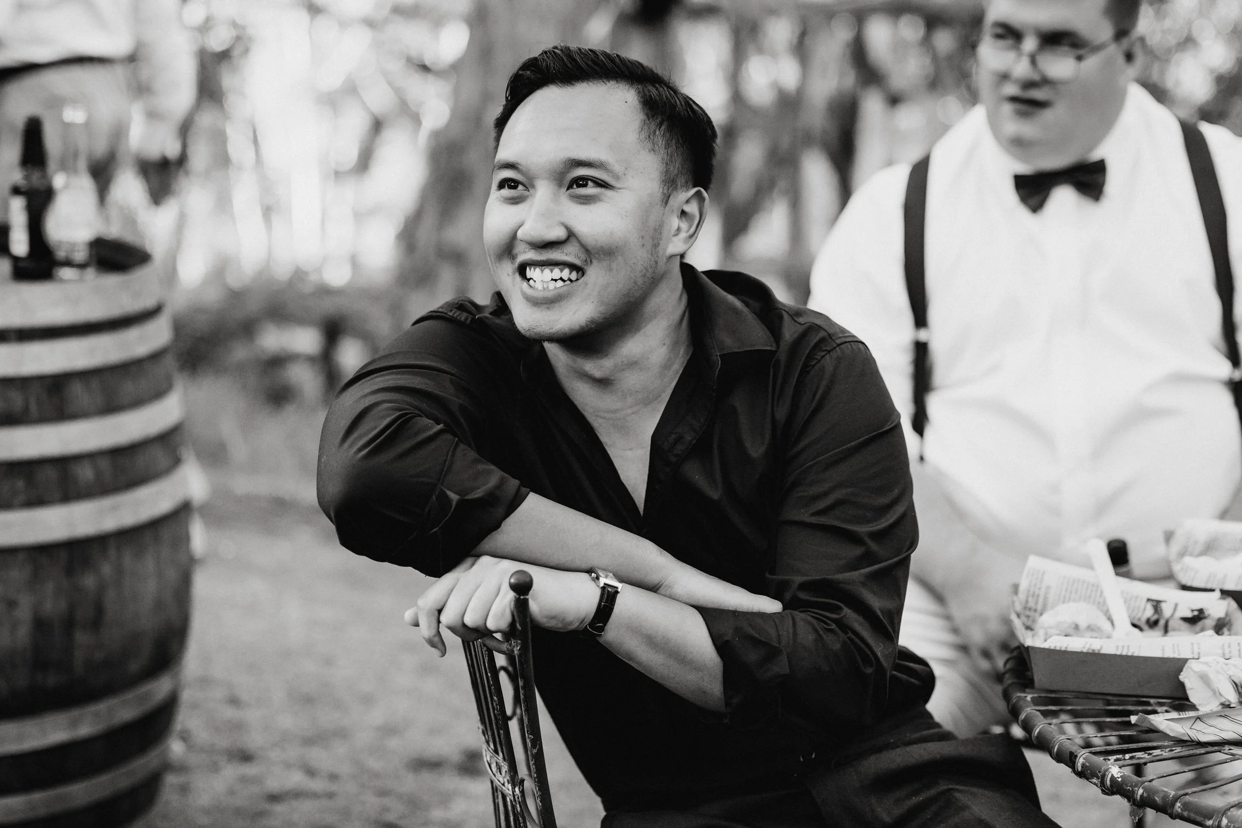 84 Sinclairs Gully Wedding Reception guest candid.jpg