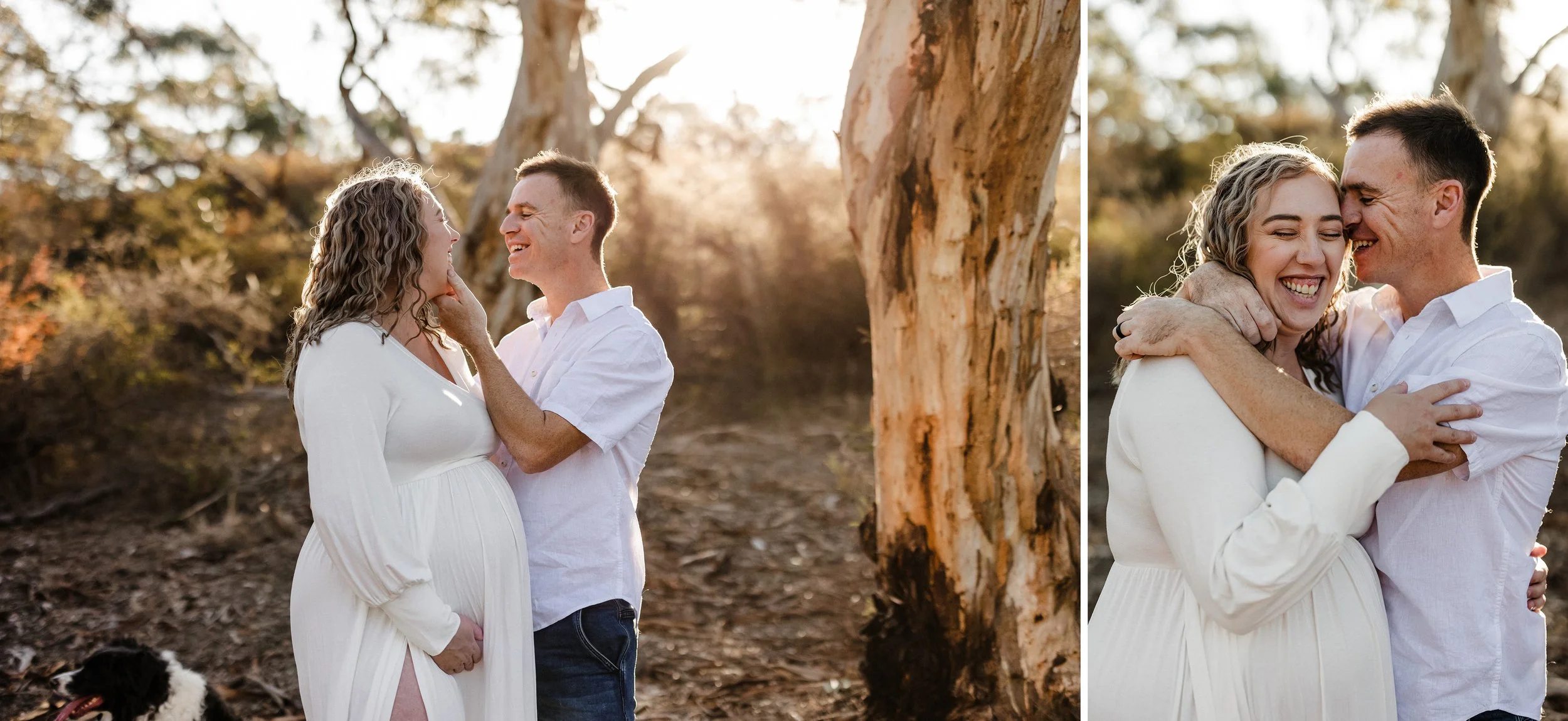 03 Auburn Clare Valley Farm Maternity Portraits in the scrub.jpg