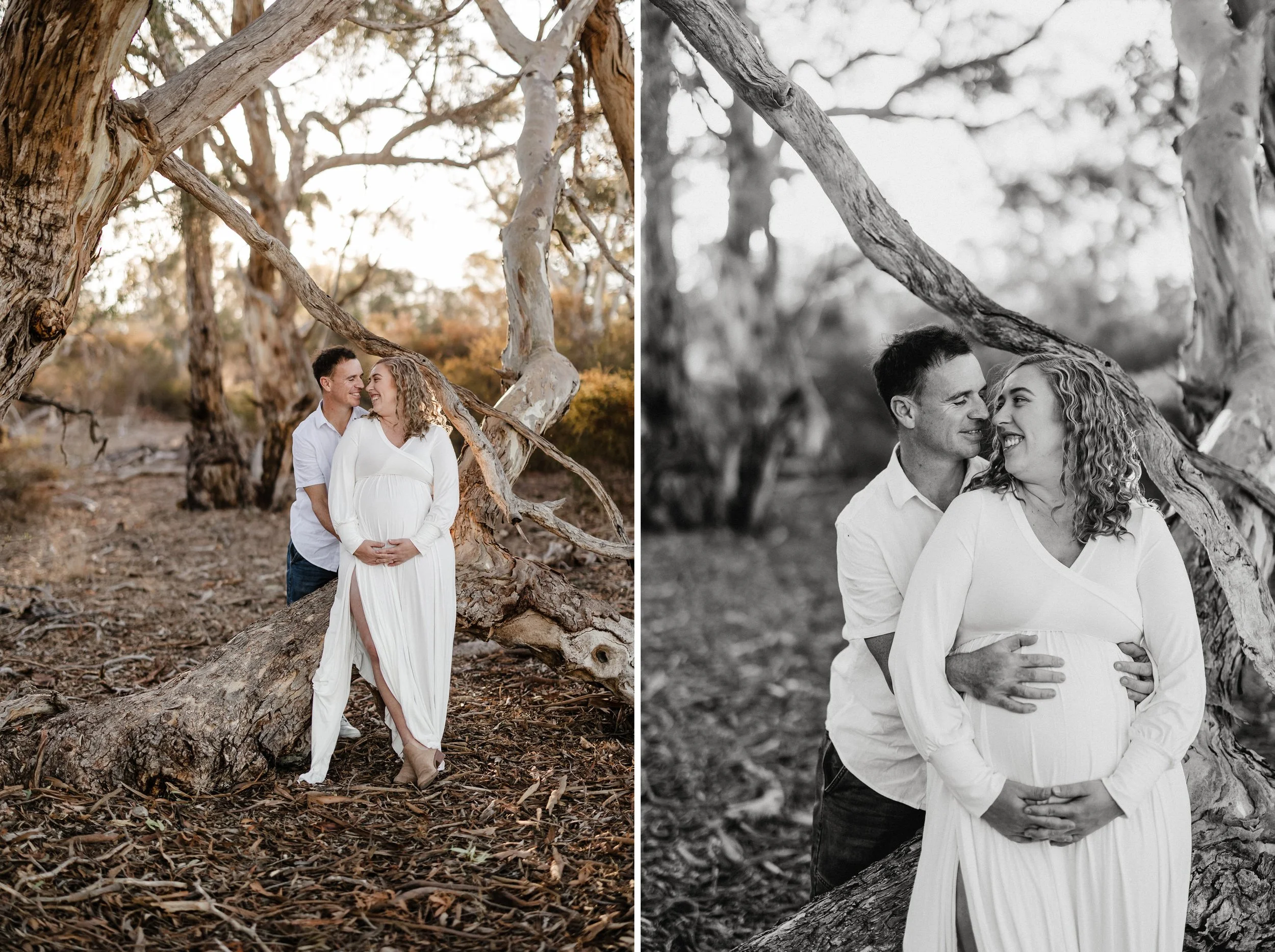 09 Auburn Clare Valley Farm Maternity Portraits in the scrub.jpg