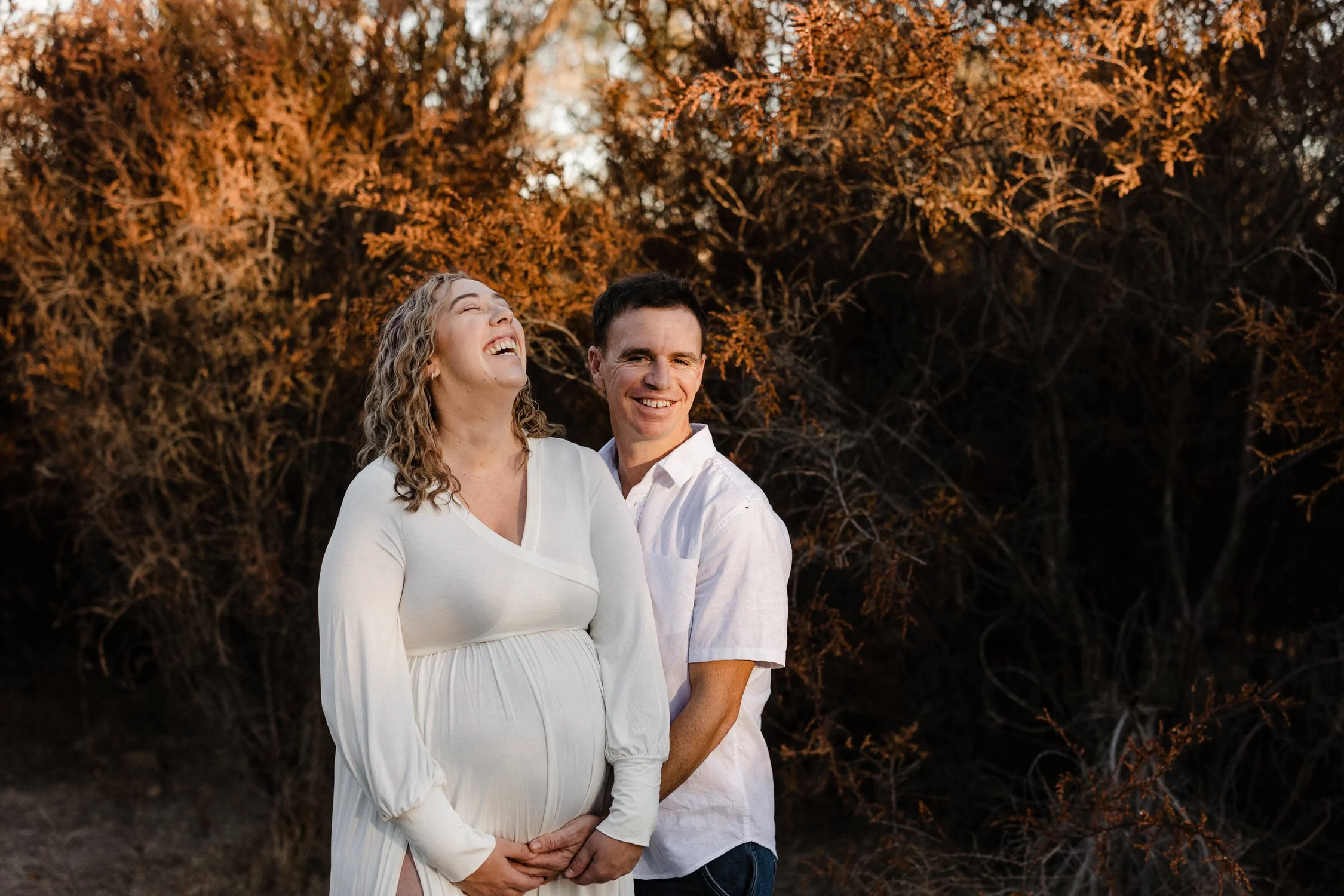 14 Auburn Clare Valley Farm Maternity Portraits in the scrub.jpg