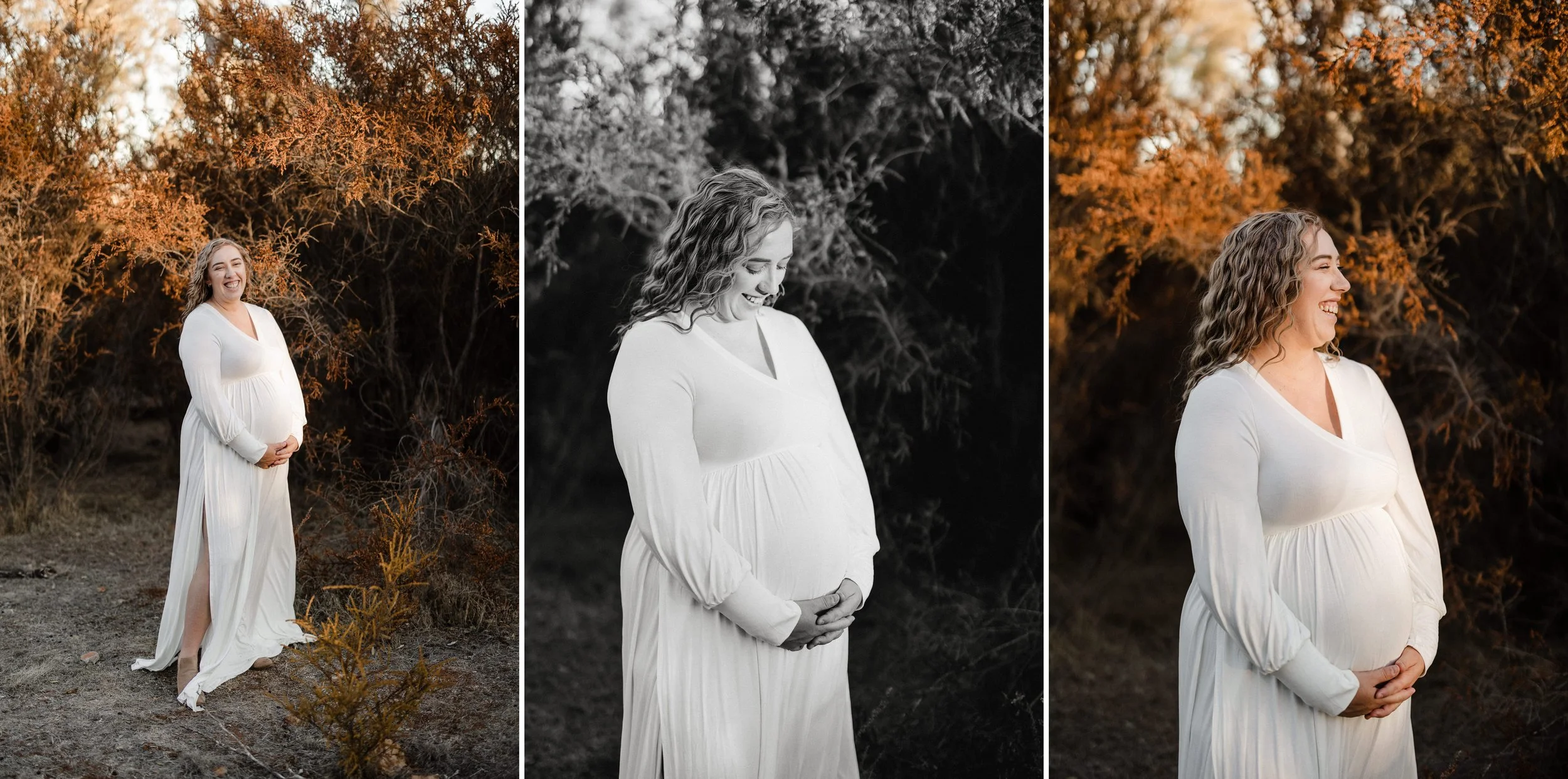 13 Auburn Clare Valley Farm Maternity Portraits in the scrub.jpg