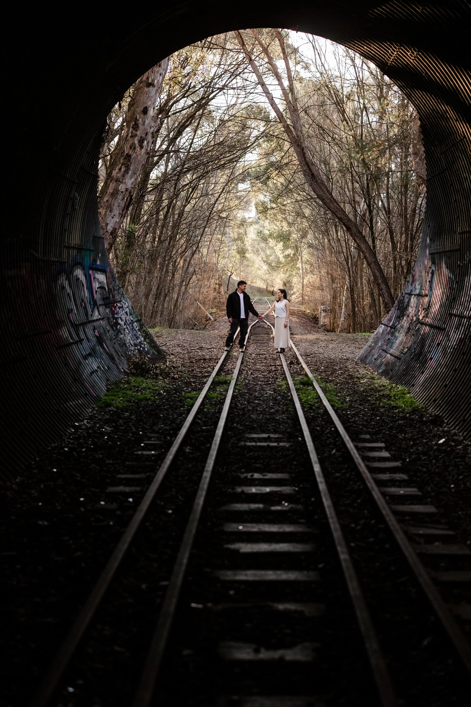 06 Mount Barker Train Tunnel Couple portraits.jpg