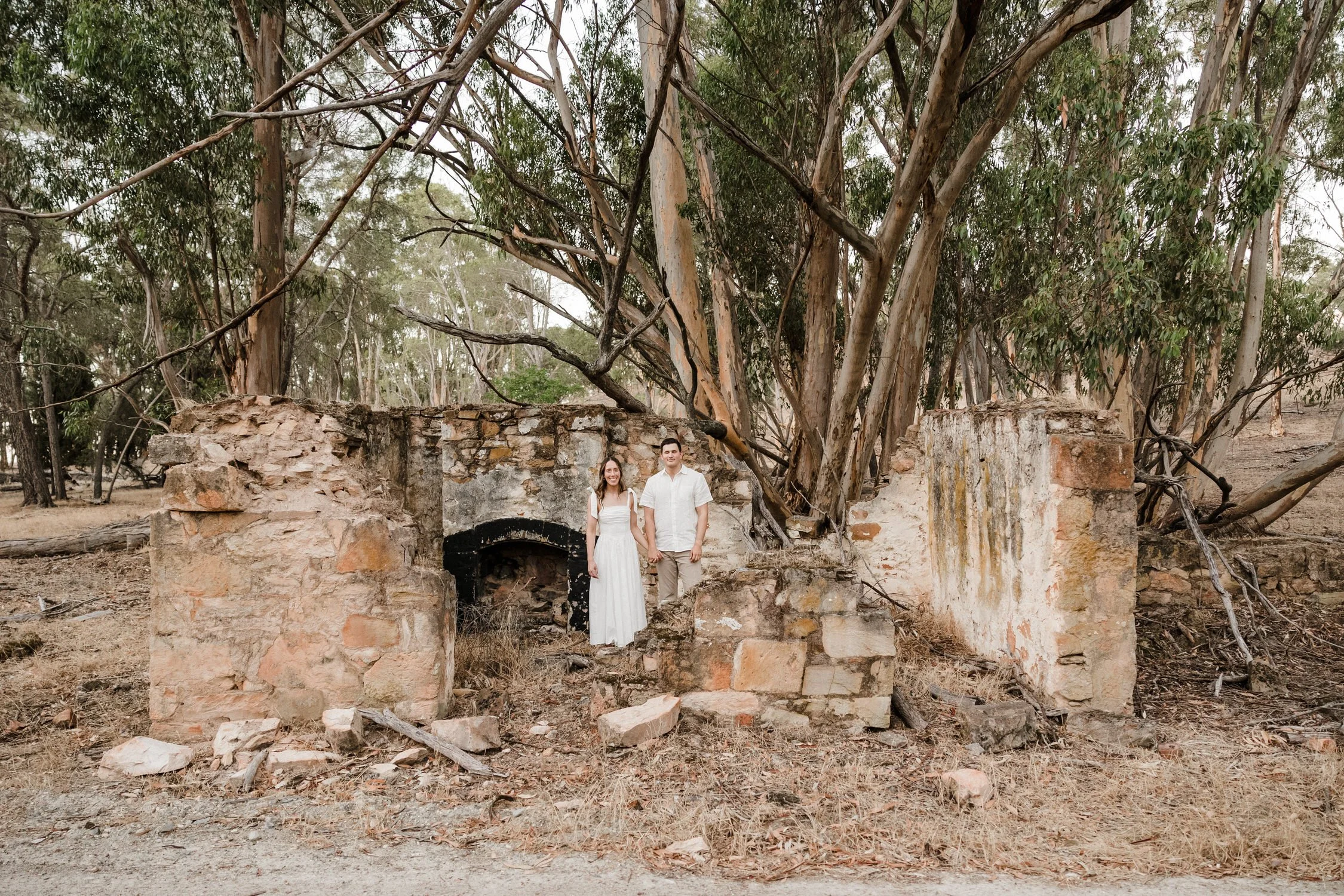 28 The Pines Kapunda engagement portraits with ruins.jpg