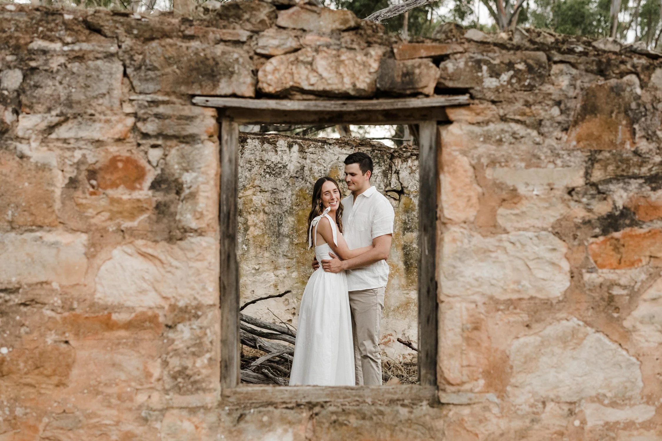 31 The Pines Kapunda engagement portraits with ruins.jpg