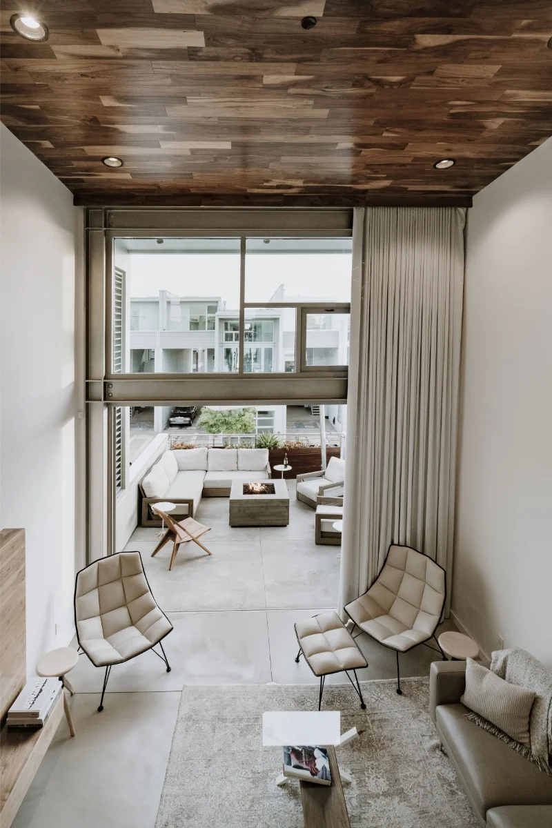 Multi-story, dense living down on the peninsula. Full of neutral warmth.