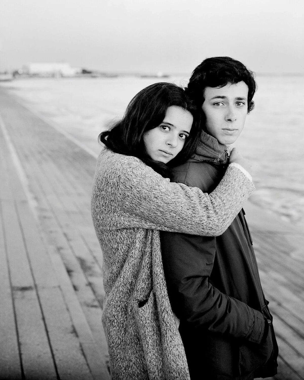   Lisbon, Portugal, January 2017: Ines and Manuel.     