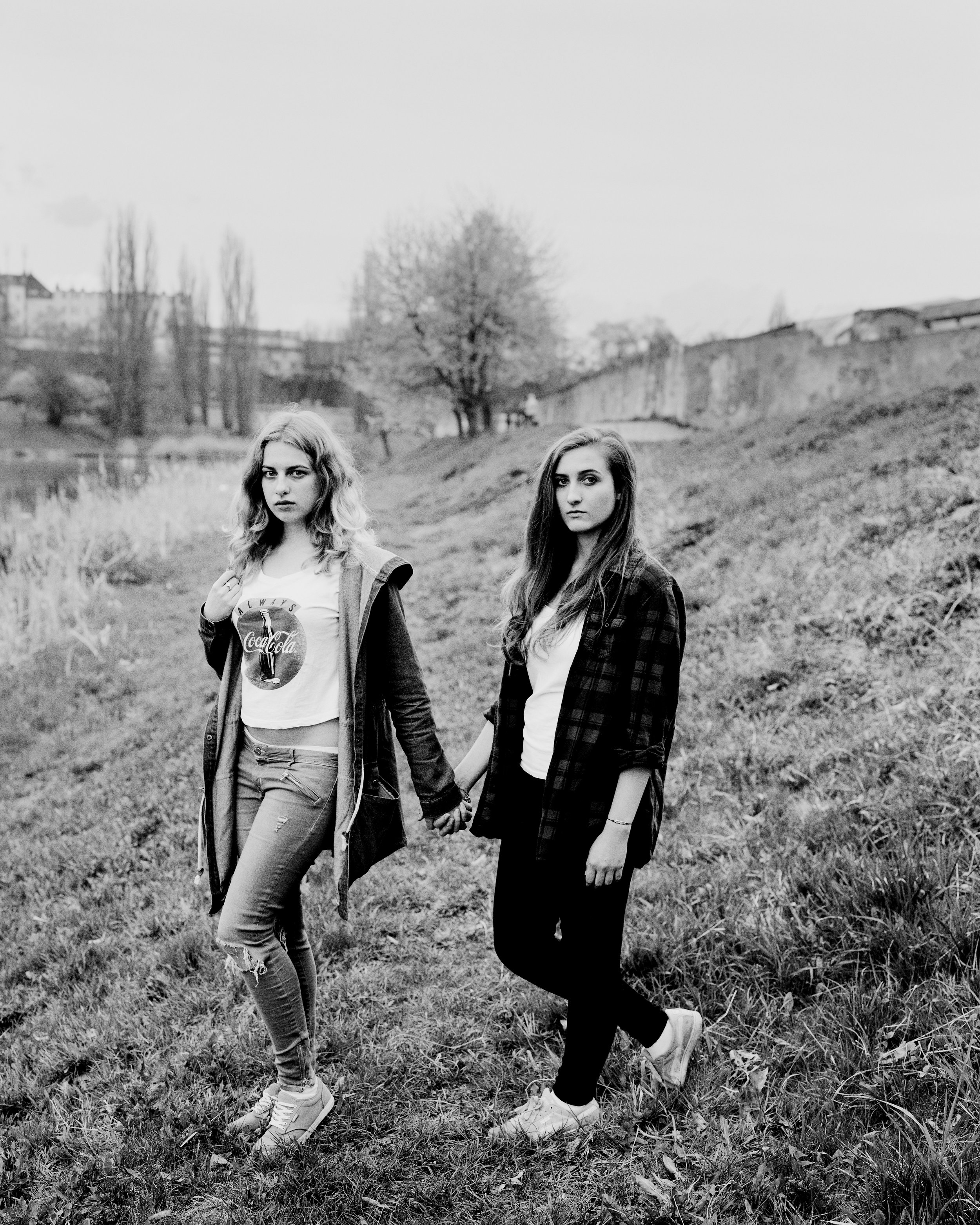   Plzen, Czech Republic, April 2017: Aneta and Katerina.   
