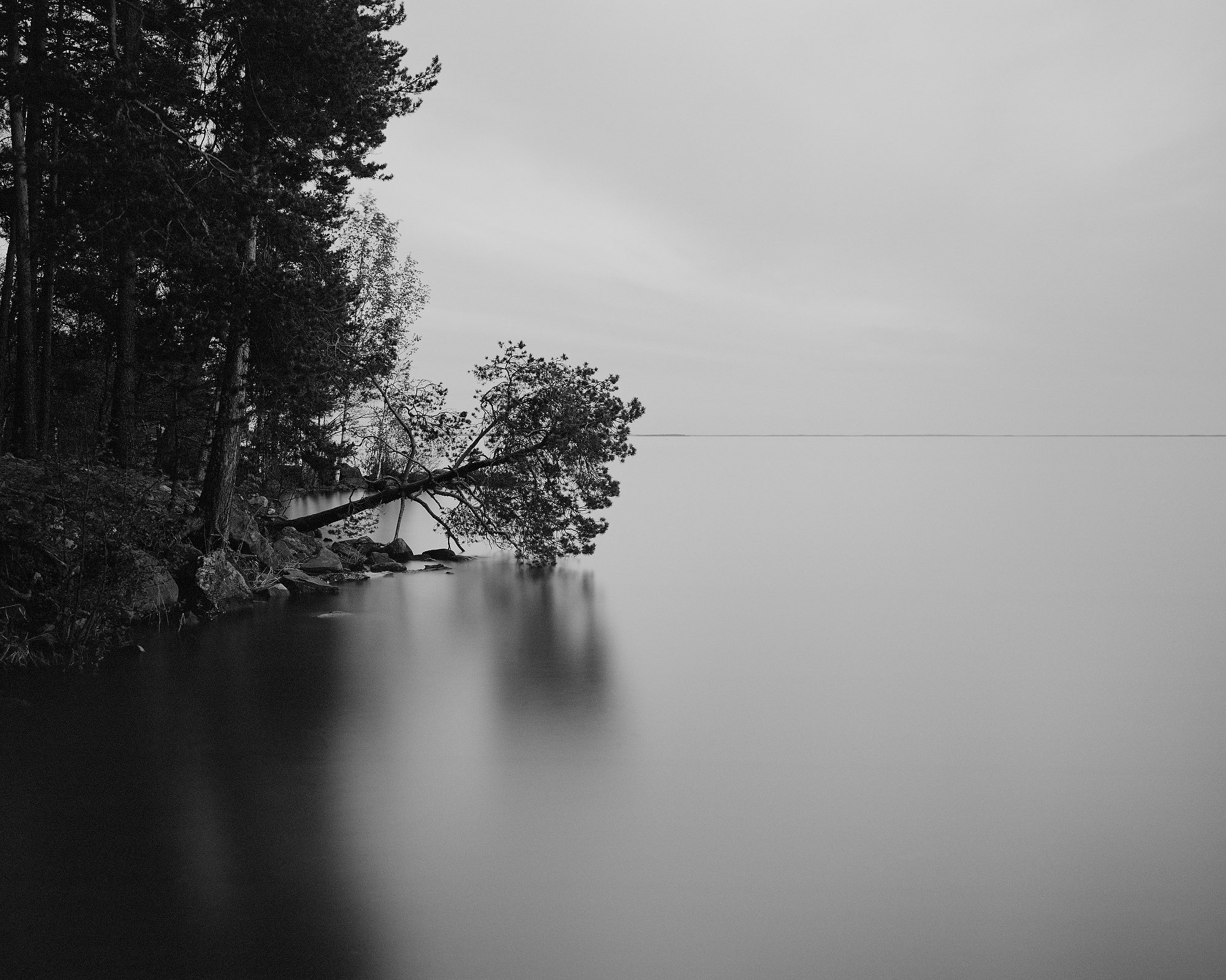   Joensuu, Finland, May 2018: Lake Pyhäselkä.  