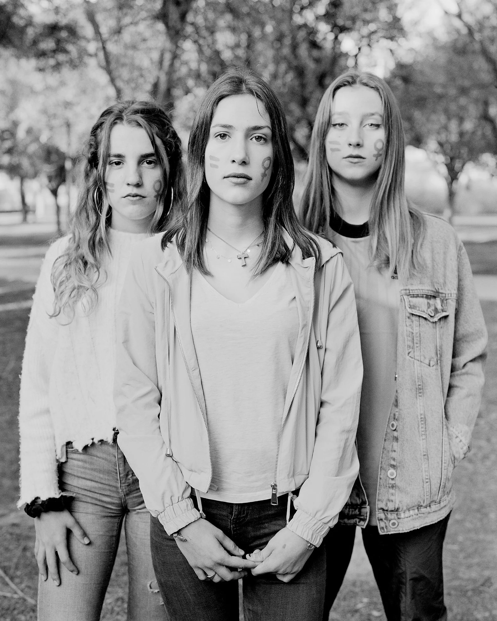   Valencia, Spain, March 2020: Maria, Marta and Valeria.  