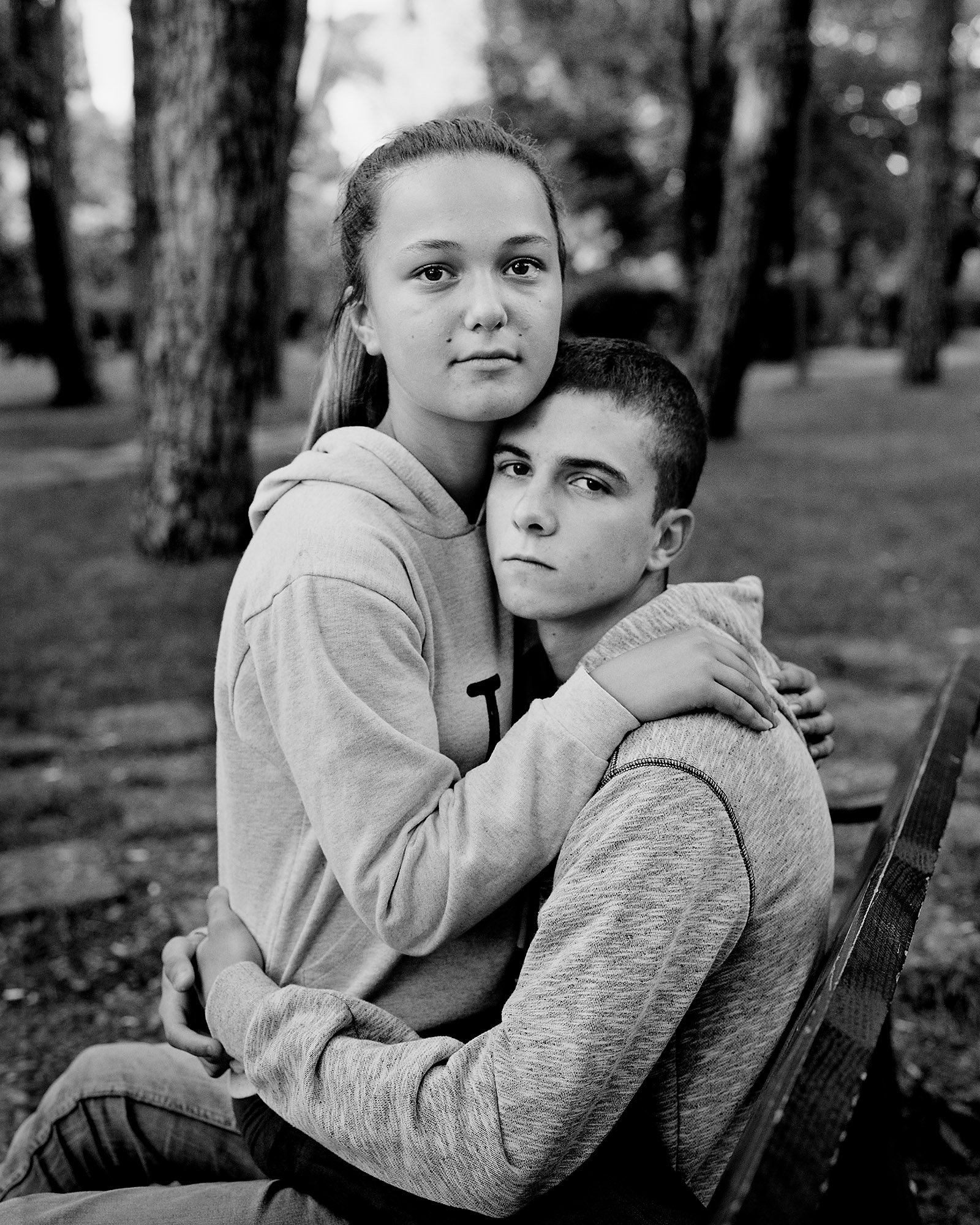   Podgorica, Montenegro, October 2016: Magdalena and Milos.   