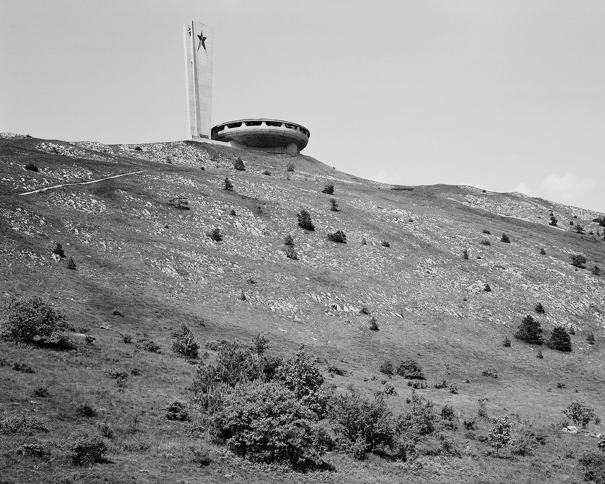   Buzludzha, Bulgaria, June 2019: The Monument House of the Bulgarian Communist Party.     