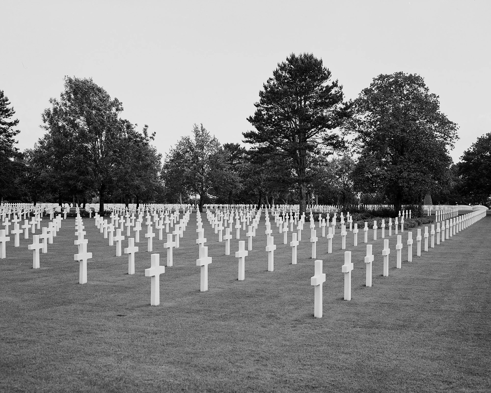  Normandy, France, June 2015: The Normandy American Cemetery.  