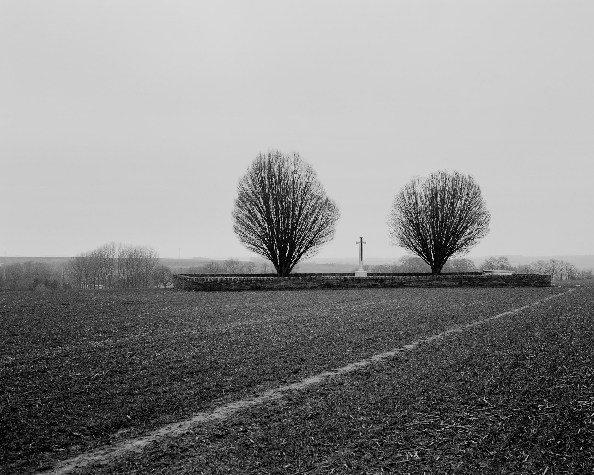   Somme, France, March 2018: Hawthorn Ridge Cemetery no. 1.   