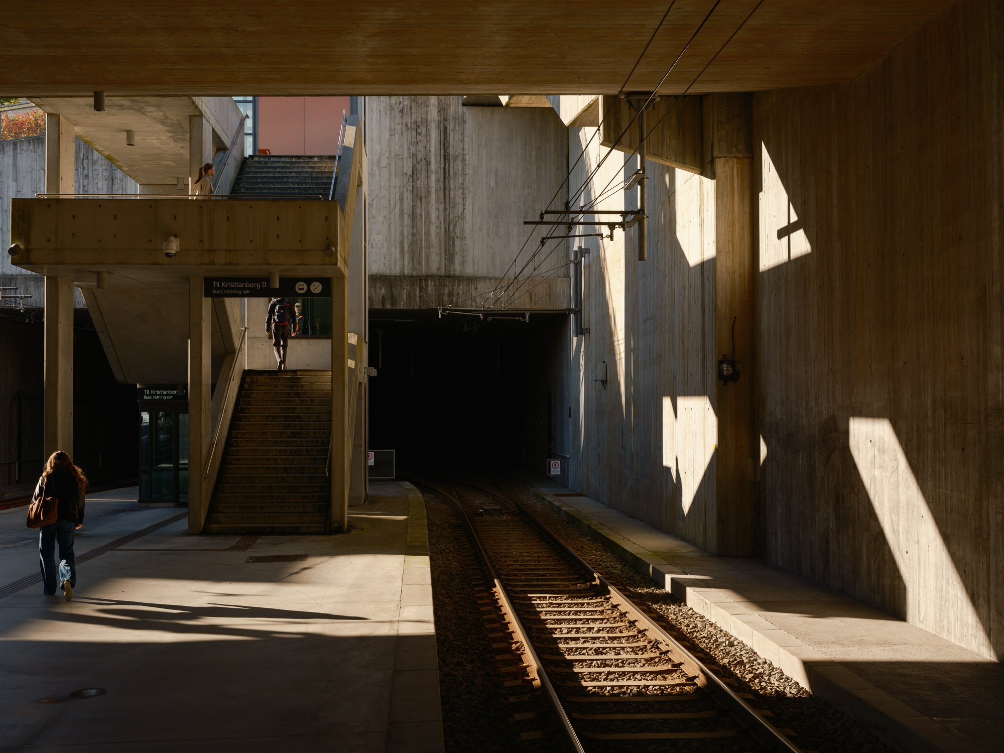  2026-09-24 - Bergen light rail station, Kristianborg.  