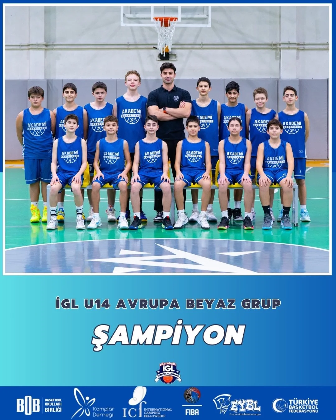U14 TAKIMIMIZ NAMAĞLUP ŞAMPİYON!!

2012 doğumlu oyuncularımızdan oluşan U14 takımımız, bu sezon 9 ma&ccedil;a &ccedil;ıktığı İGL&rsquo;de t&uuml;m ma&ccedil;larını kazanarak namağlup Avrupa Grubu Şampiyonu oldu.

T&uuml;m oyuncularımızı, antren&ouml;