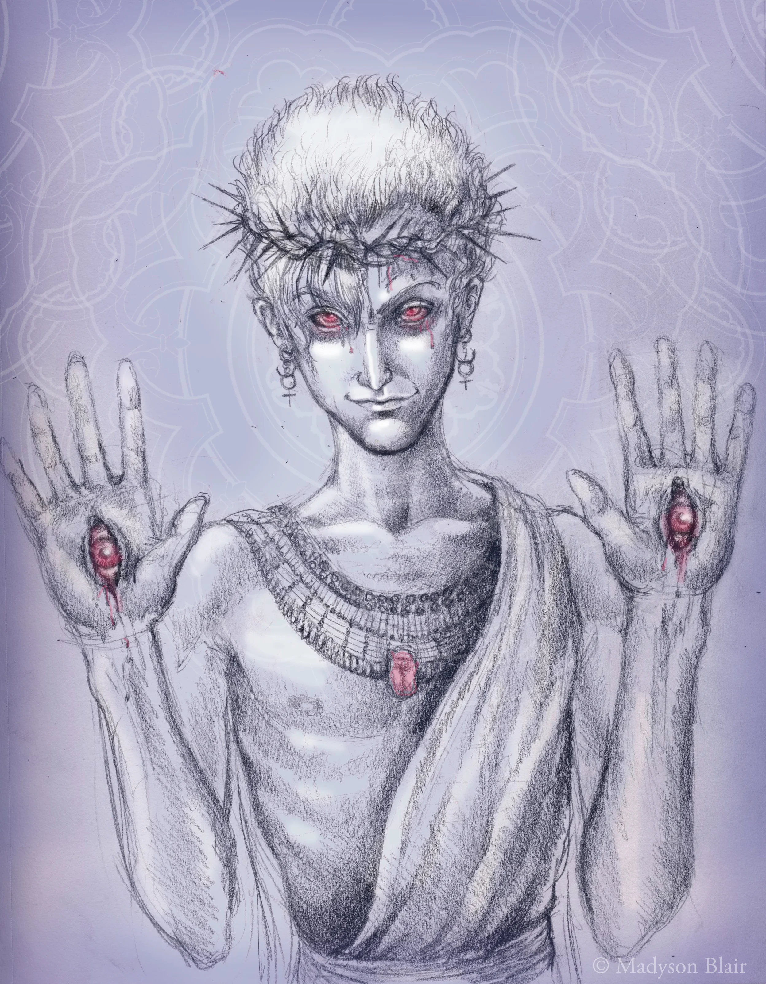 'The All Seeing Eyes' A vision from an Active Imagination--this character doesn't come into the series until book IV; but he has been a very active force in my life for a long time, especially lately.