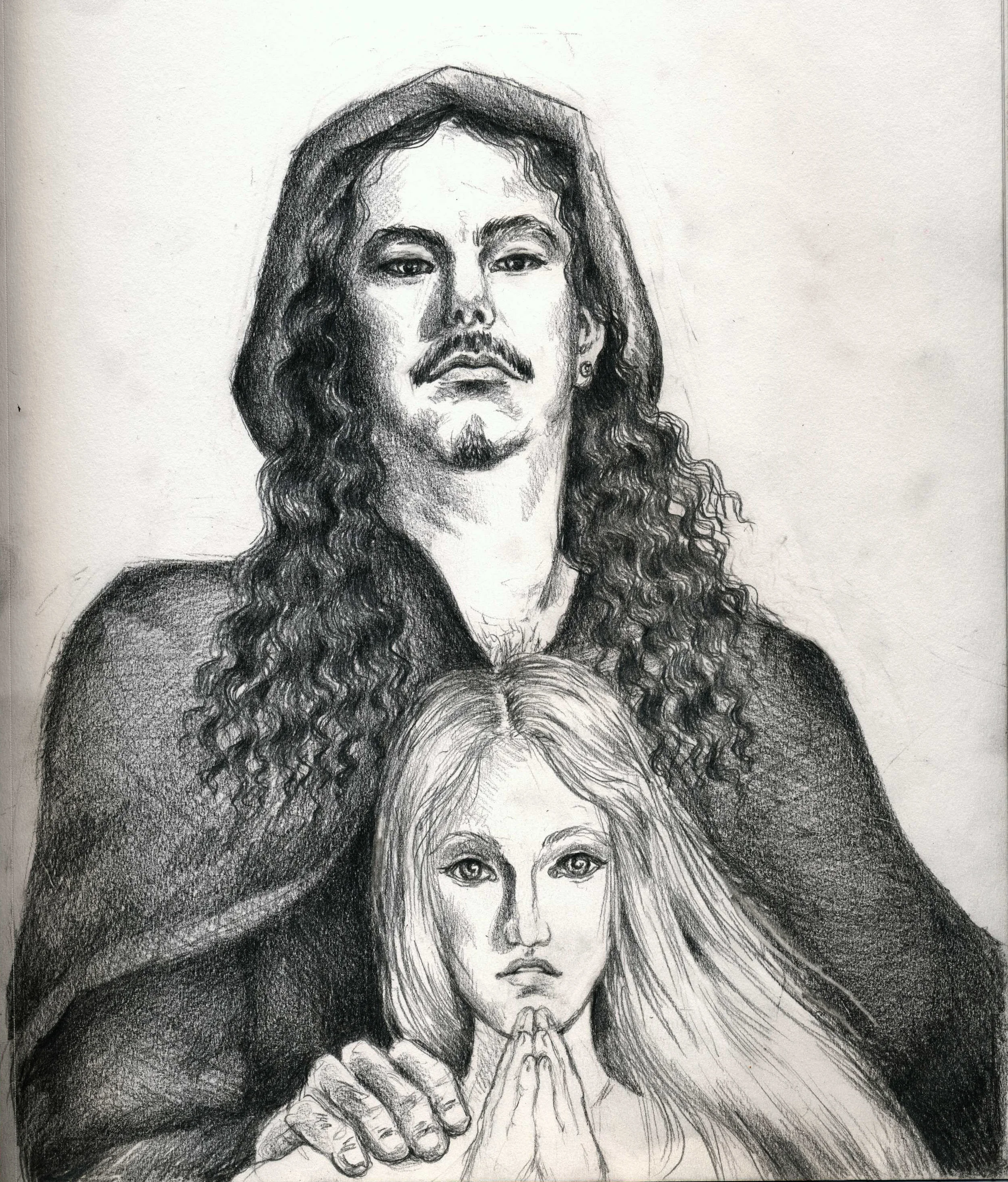 As soon as I started sketching this one it definitely had its own agenda and turned into something more...I think I smell a new Prismacolor illustration for TWI Book II coming soon! 
