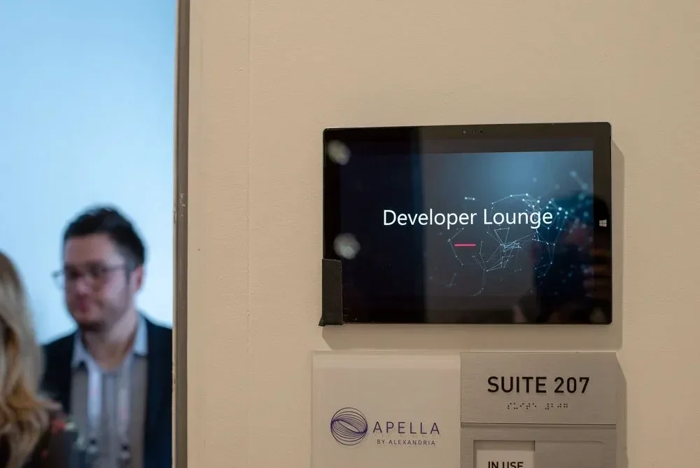 Breakout room sign at Insights