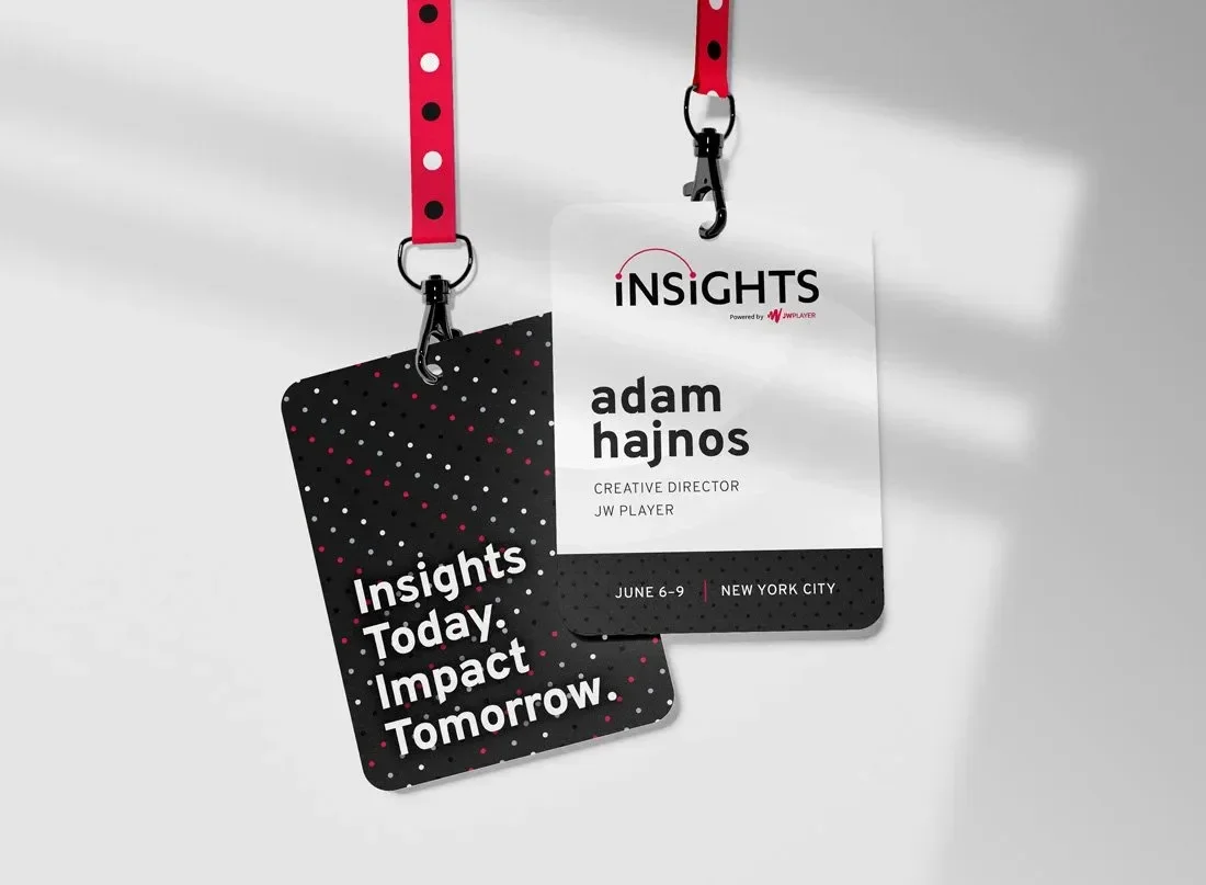 Custom name badges with Spot UV printing