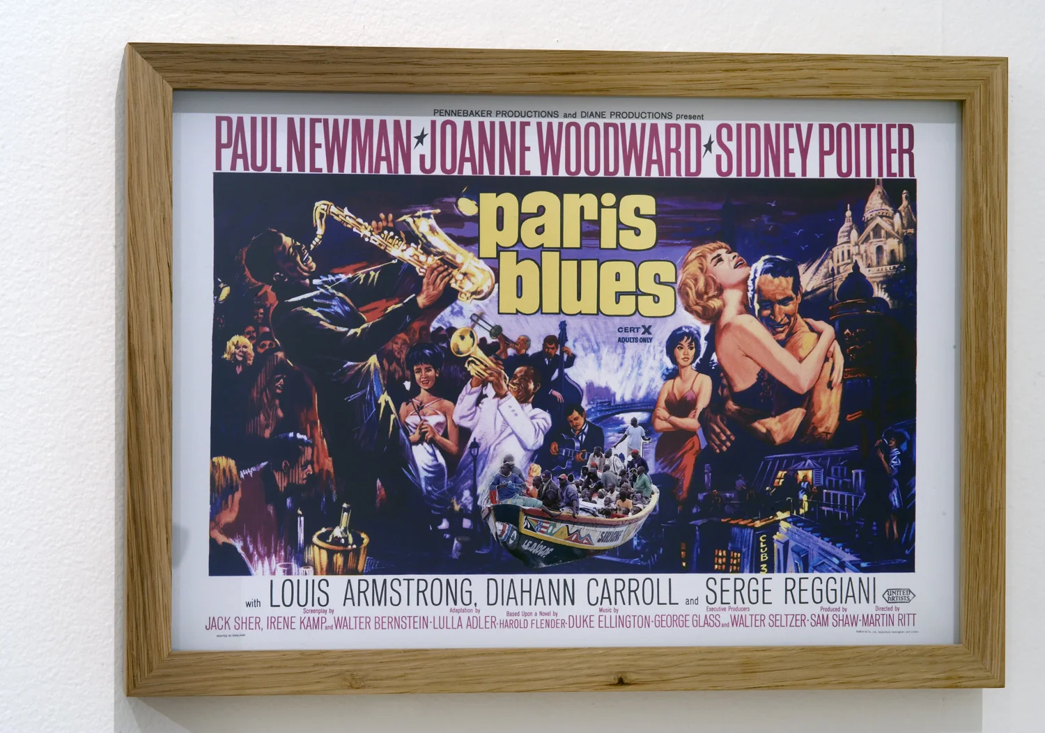 ”Paris Blues” collage, 29,5 x 41 cm
